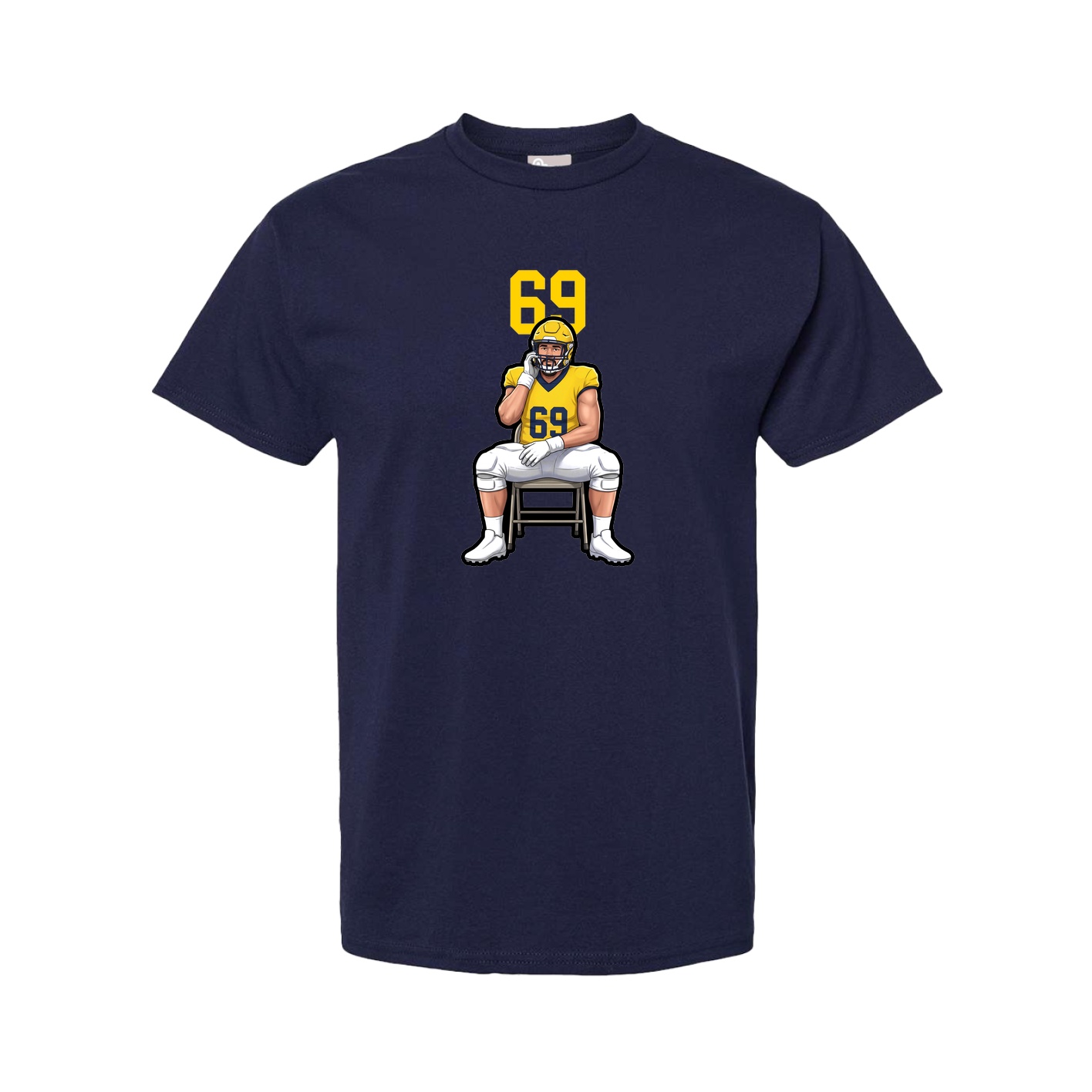 Tee — Number Top in Navy