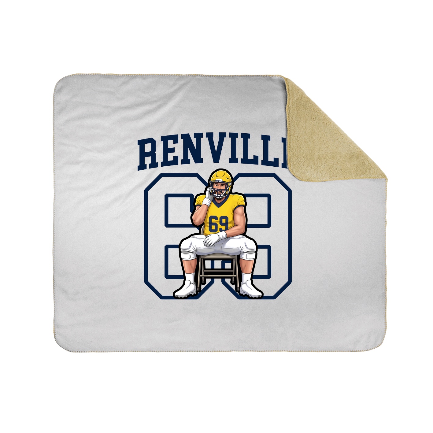 Throw Blanket — Shirsey in White