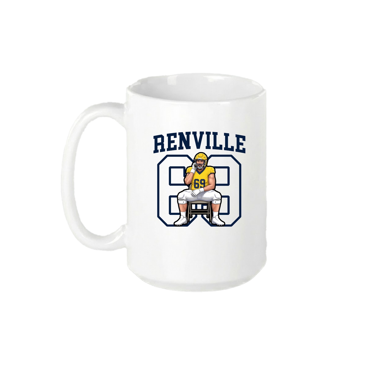 15oz Coffee Mug — Shirsey in White