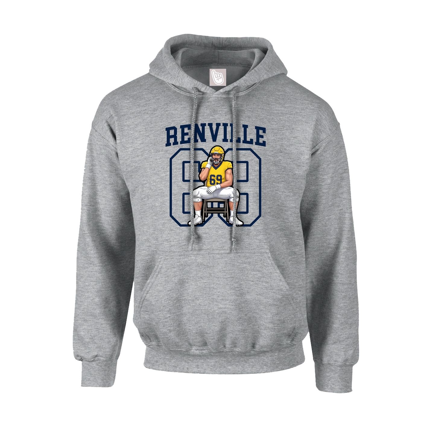 Hoodie — Shirsey in Grey