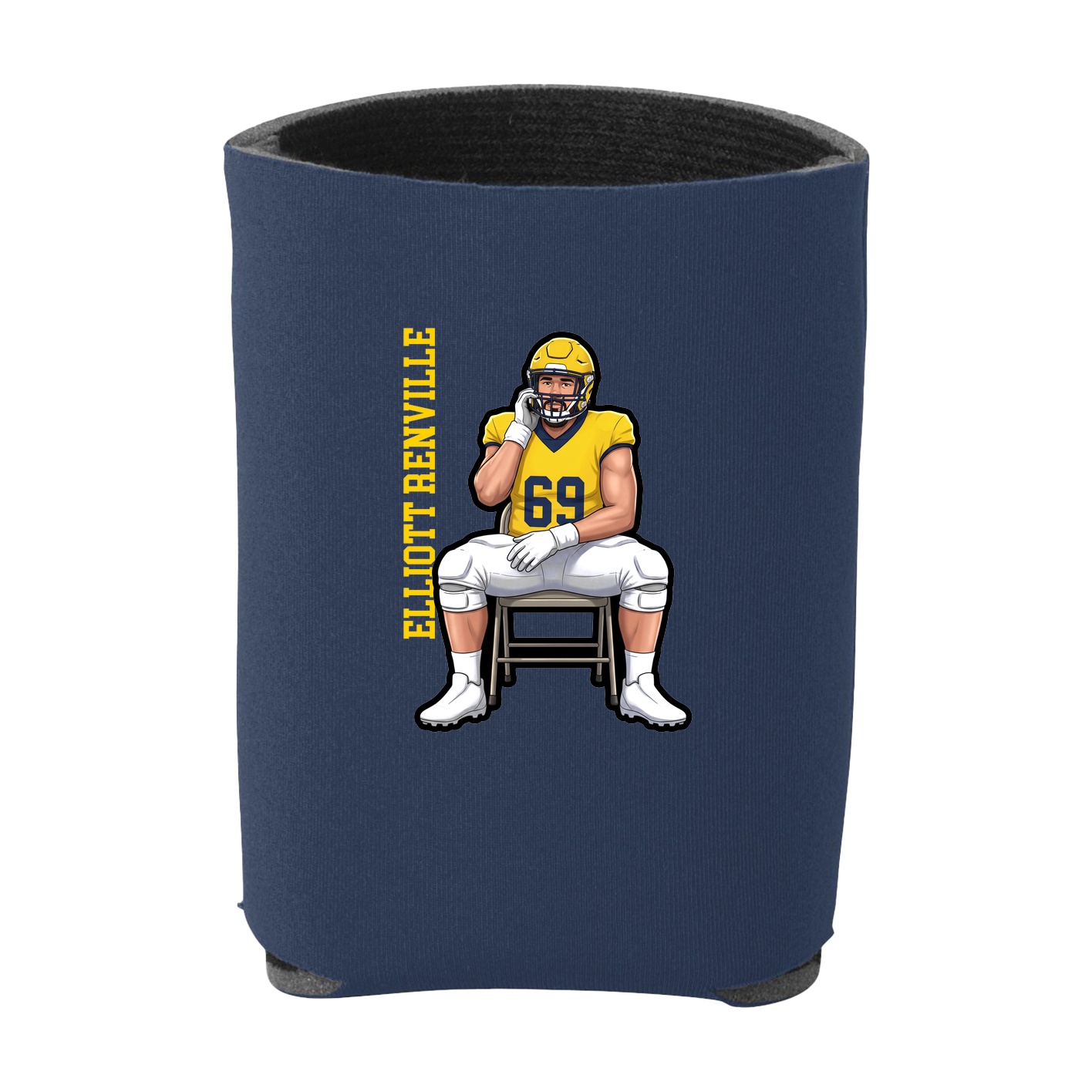 Can Holder — Name Vertical in Navy