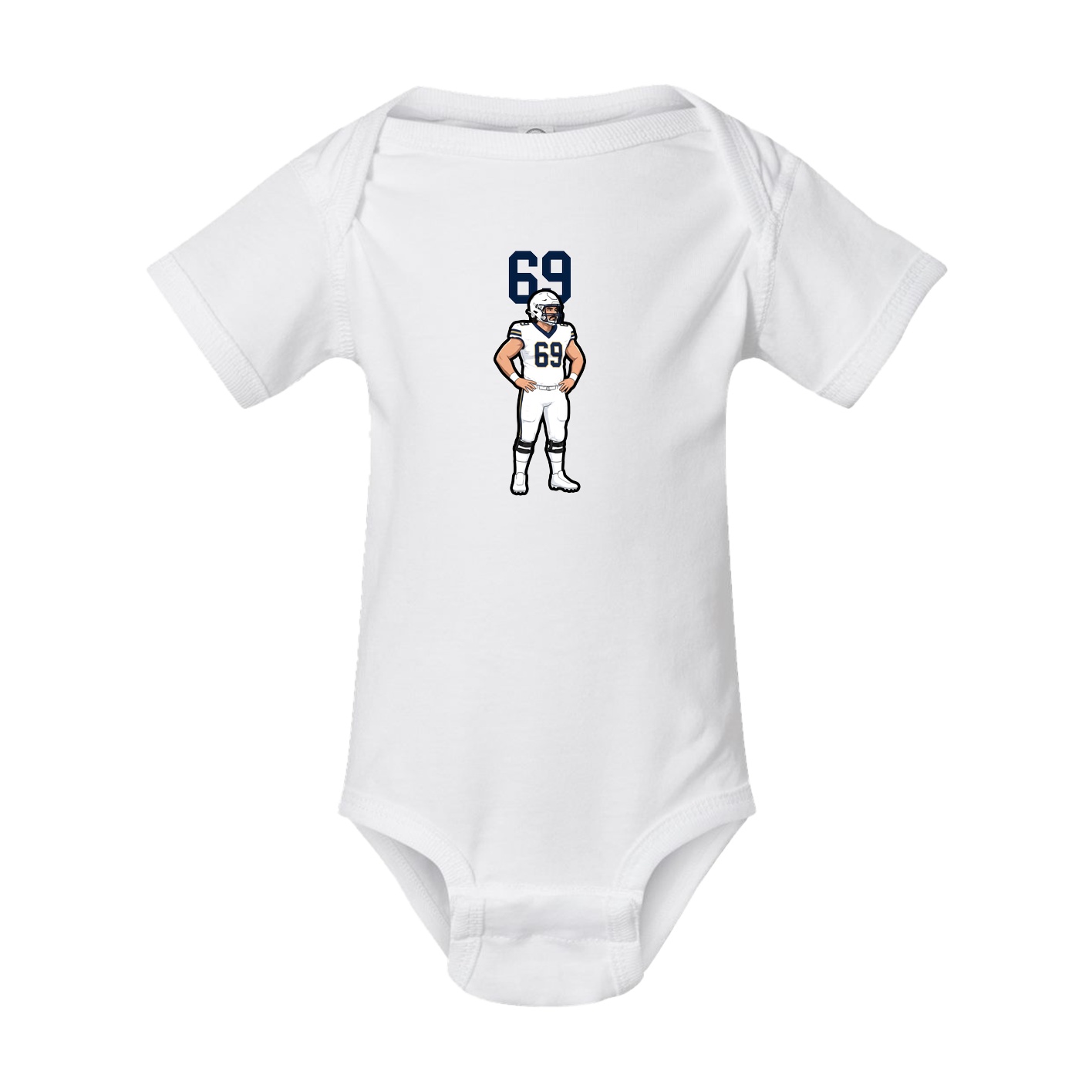 Baby Onesie — Number Top in White