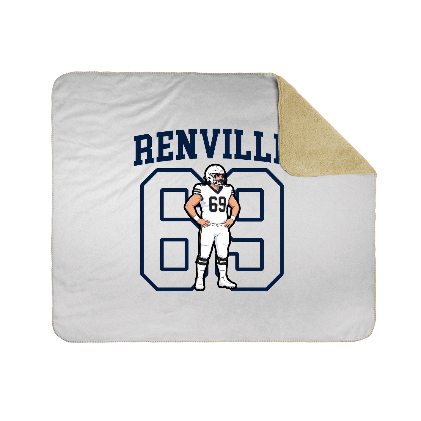 Throw Blanket — Shirsey in White