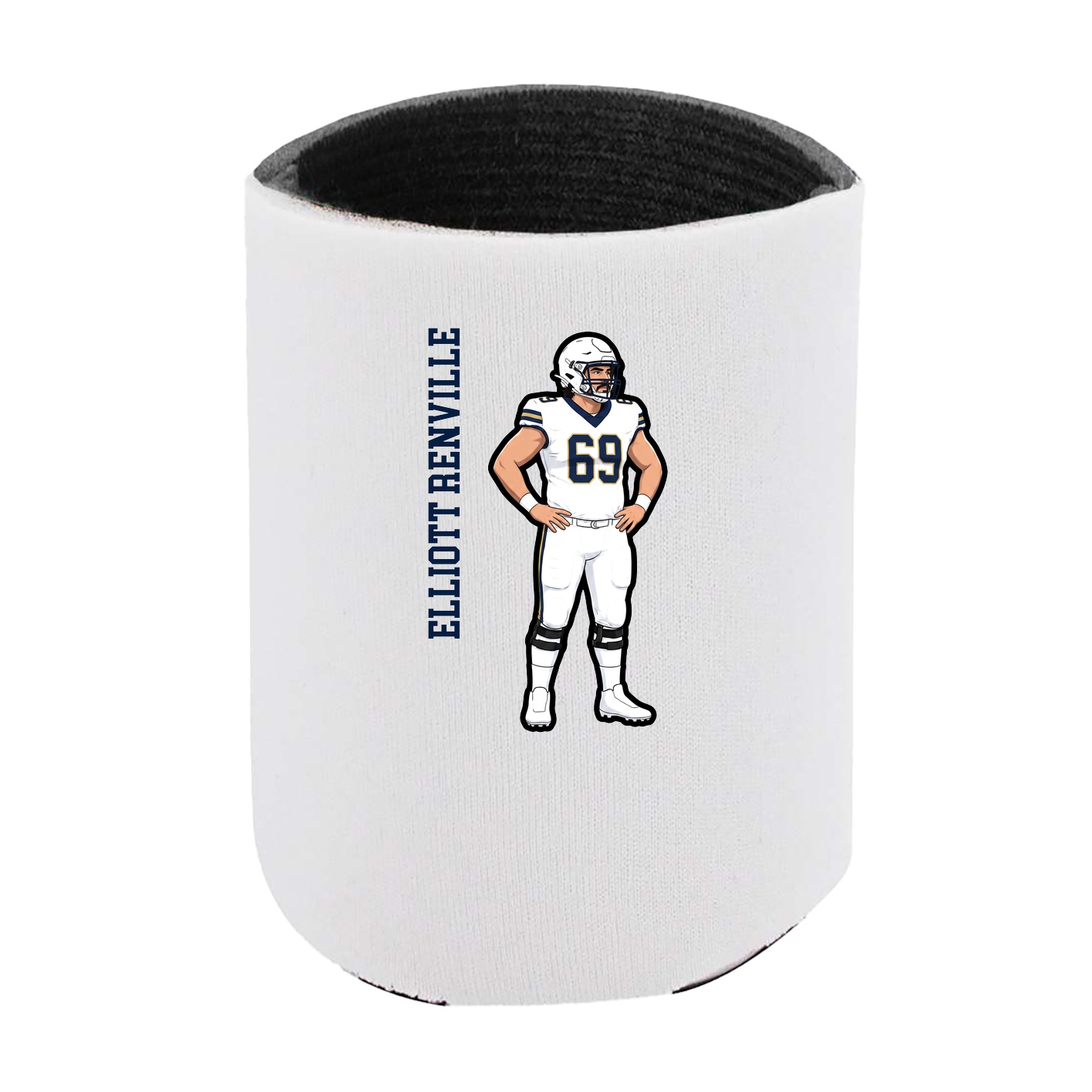 Can Holder — Name Vertical in White