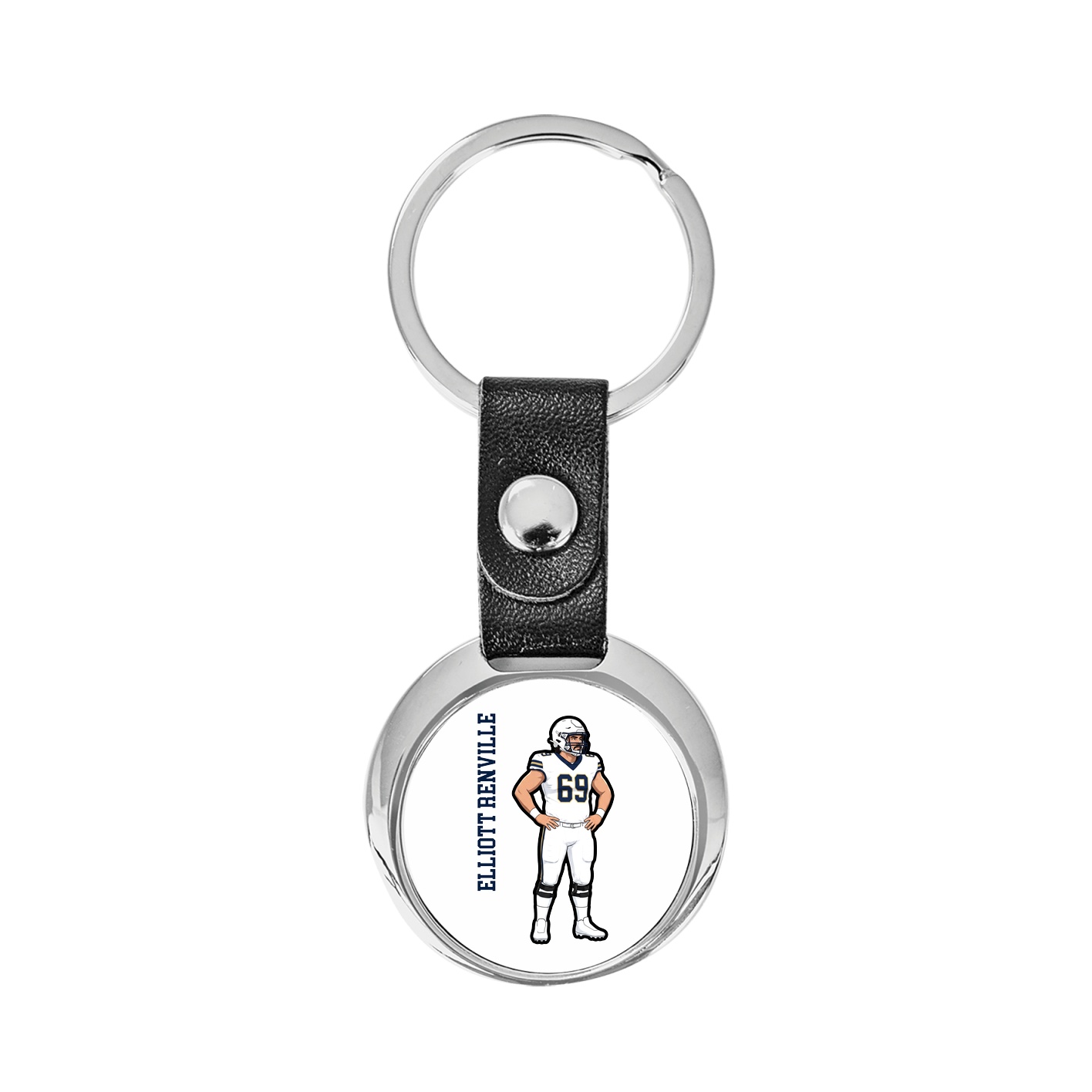 Key Chain — Name Vertical in Classic