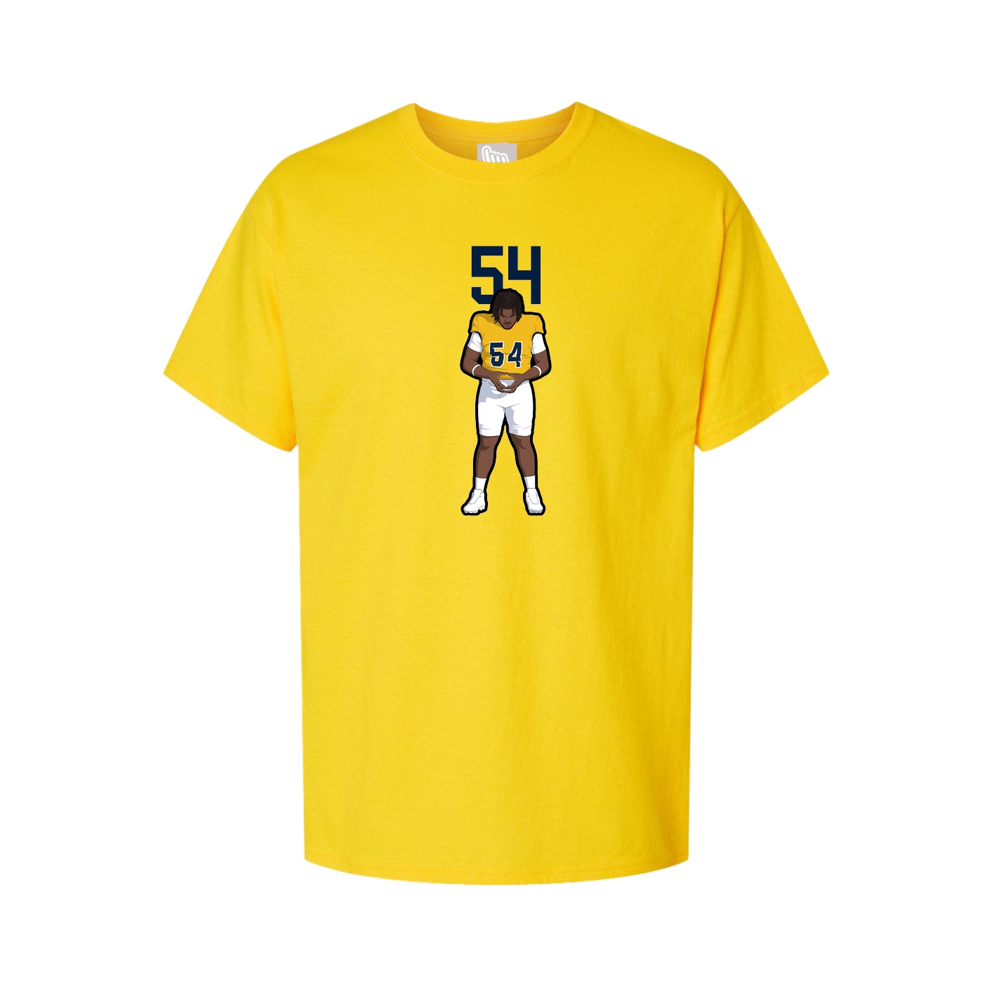 Youth Tee — Number Top in Gold