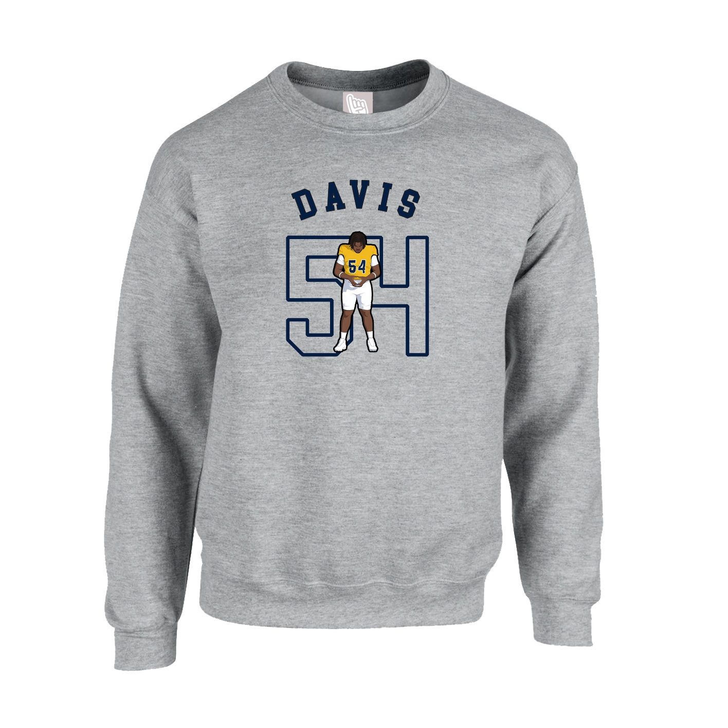 Fleece Crew — Shirsey Arch in Grey