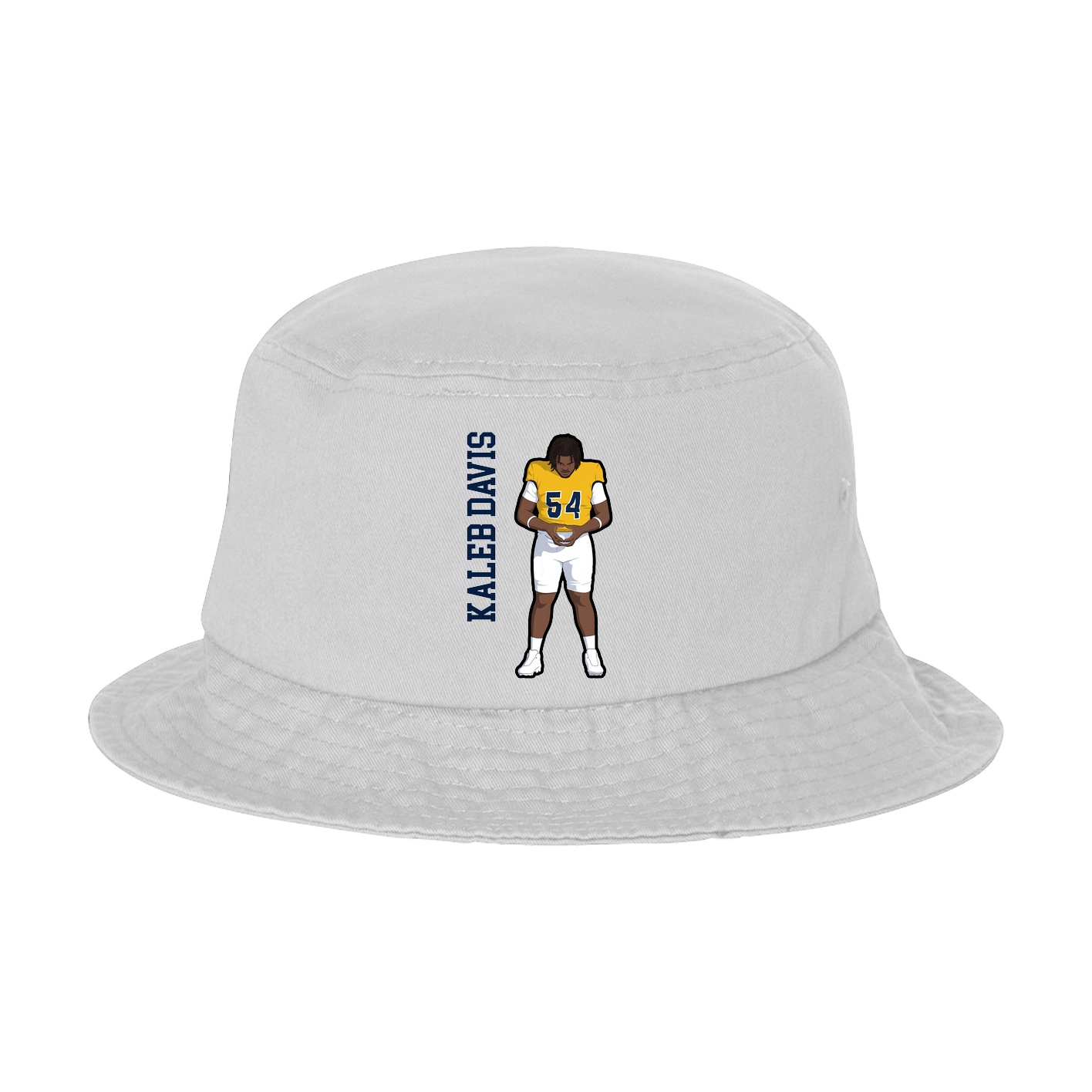 Bucket Cap — Name Vertical in White