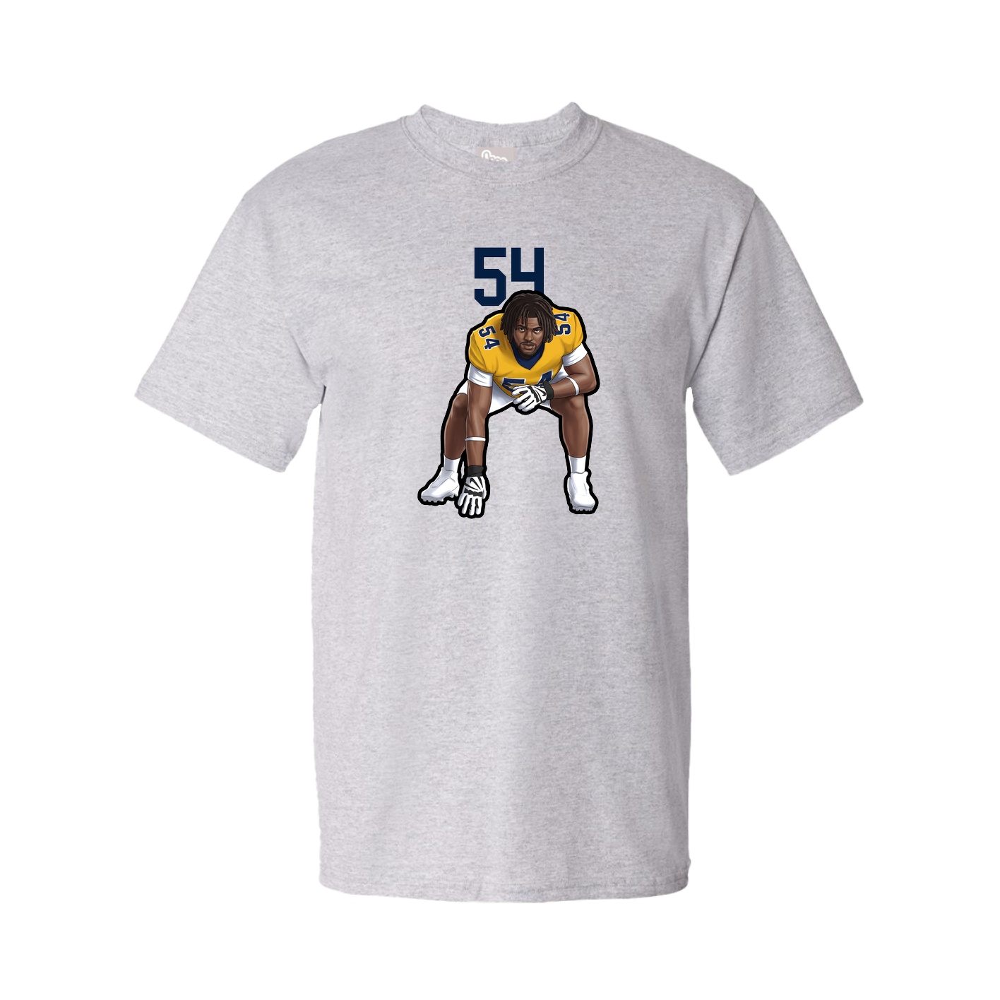 Youth Tee — Number Top in Grey
