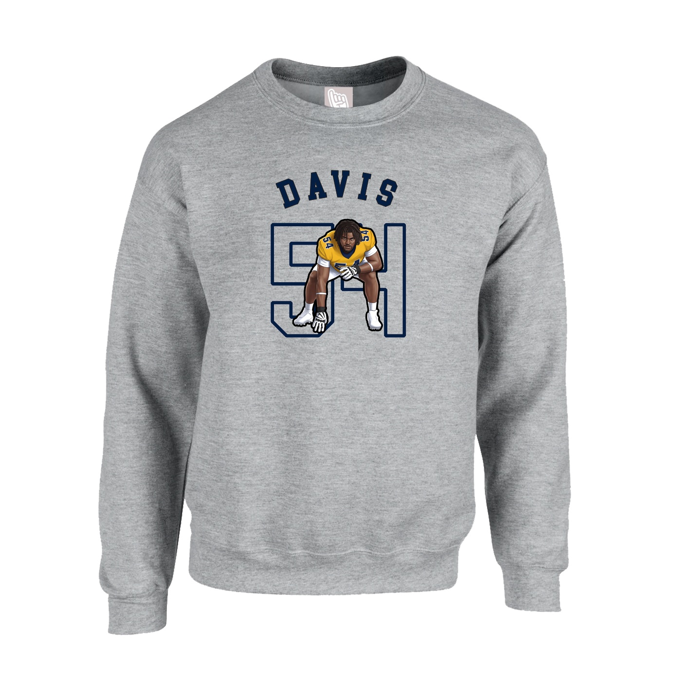 Fleece Crew — Shirsey Arch in Grey