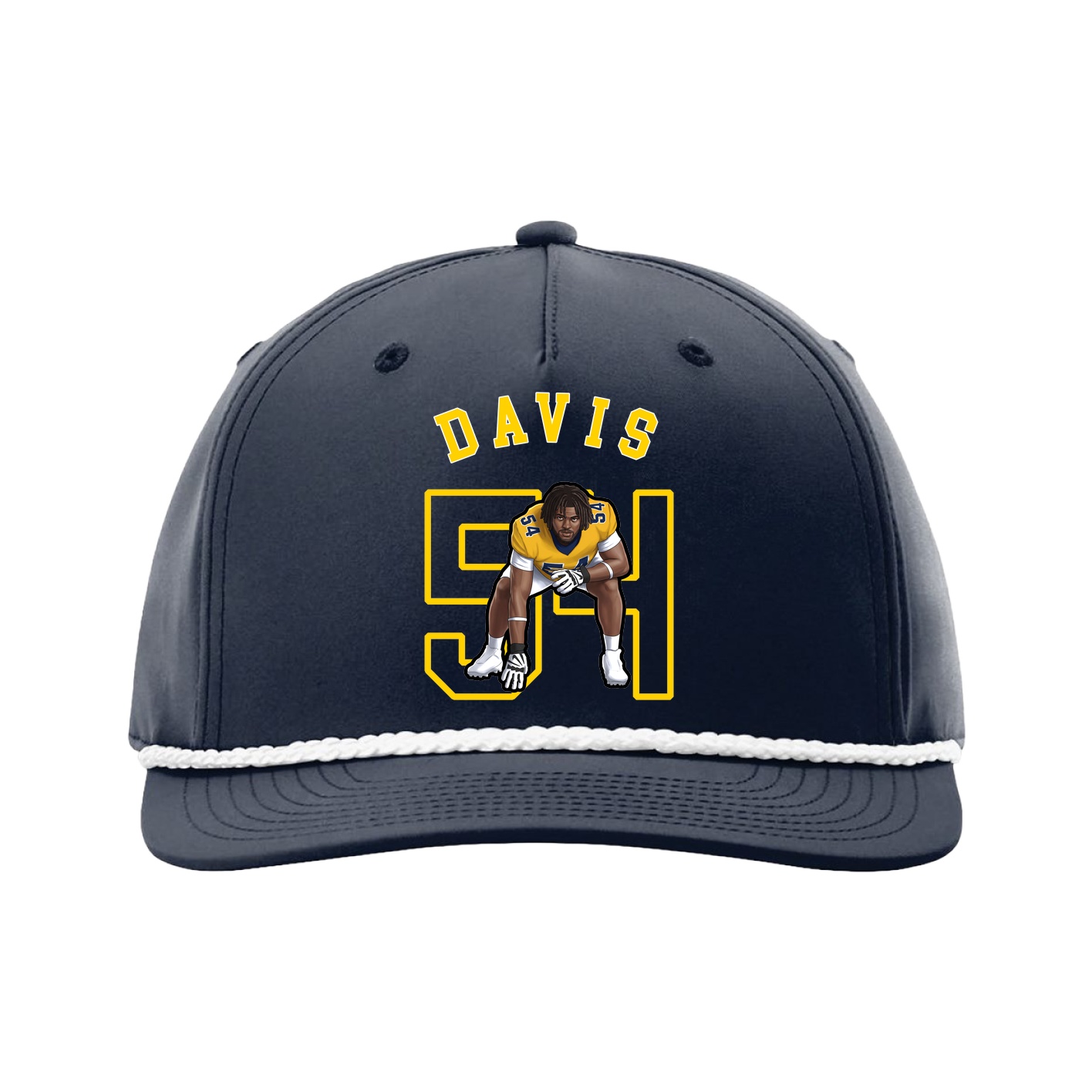 Five-Panel Classic Rope Cap — Shirsey Arch in Navy
