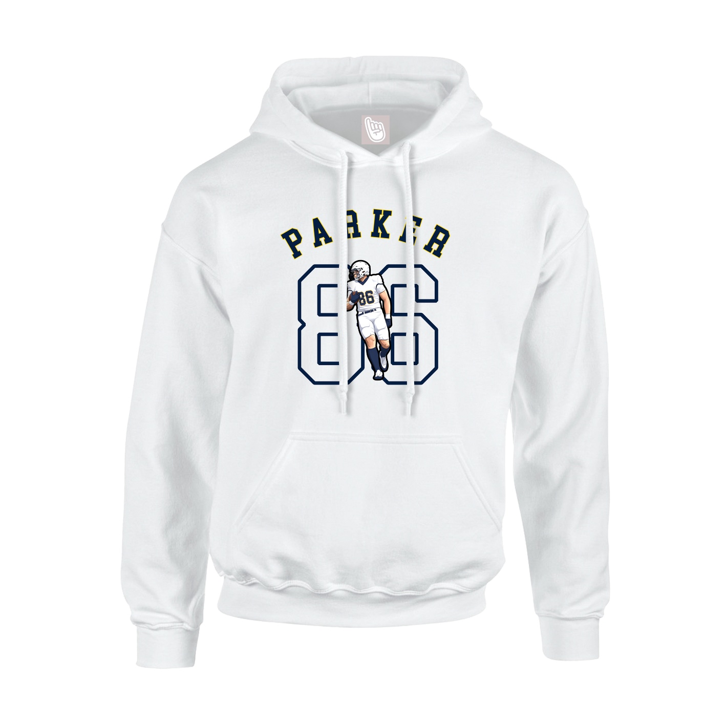 Hoodie — Shirsey Arch in White