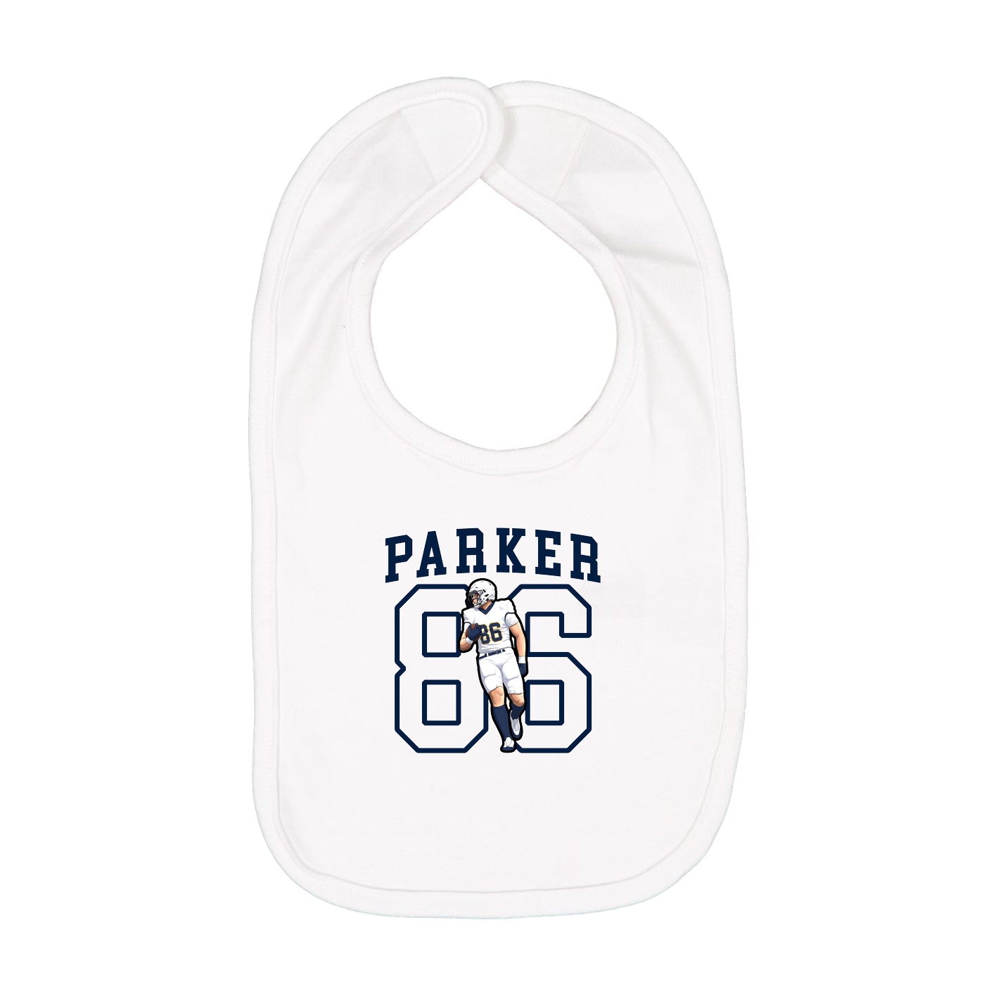 Infant Bib — Shirsey in White