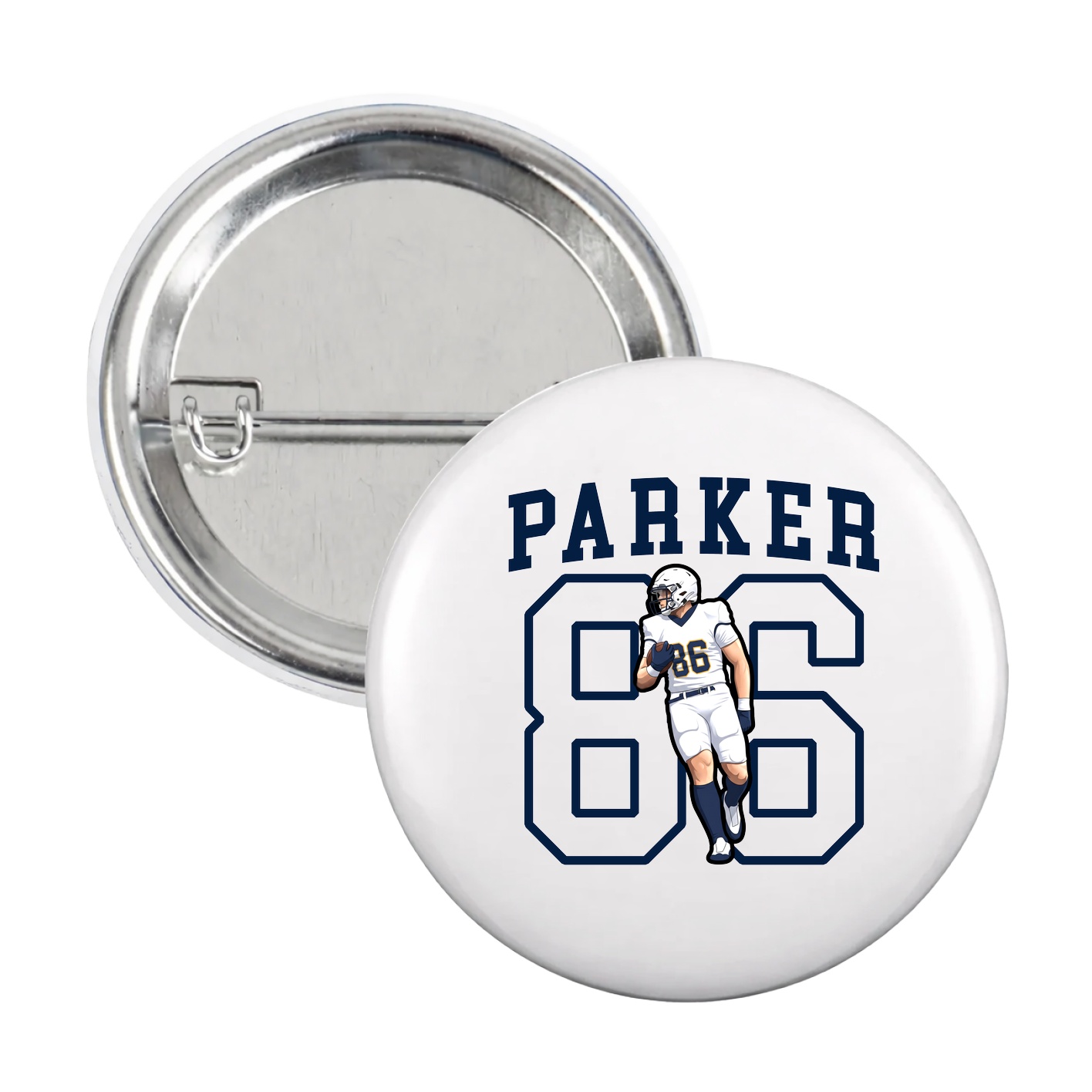 Game Day Button — Shirsey in White