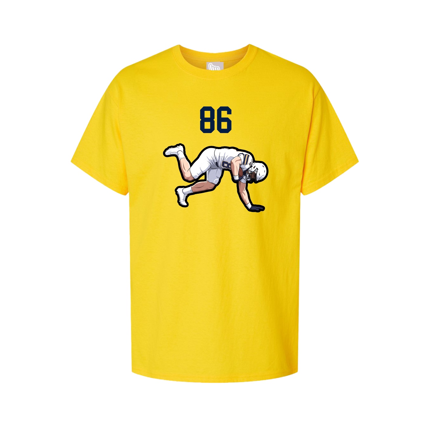 Youth Tee — Number Top in Gold