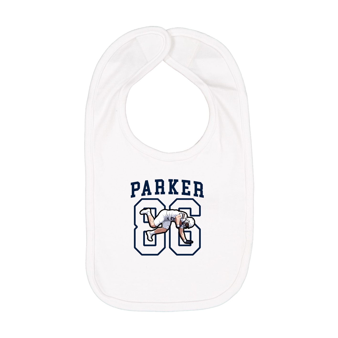 Infant Bib — Shirsey in White