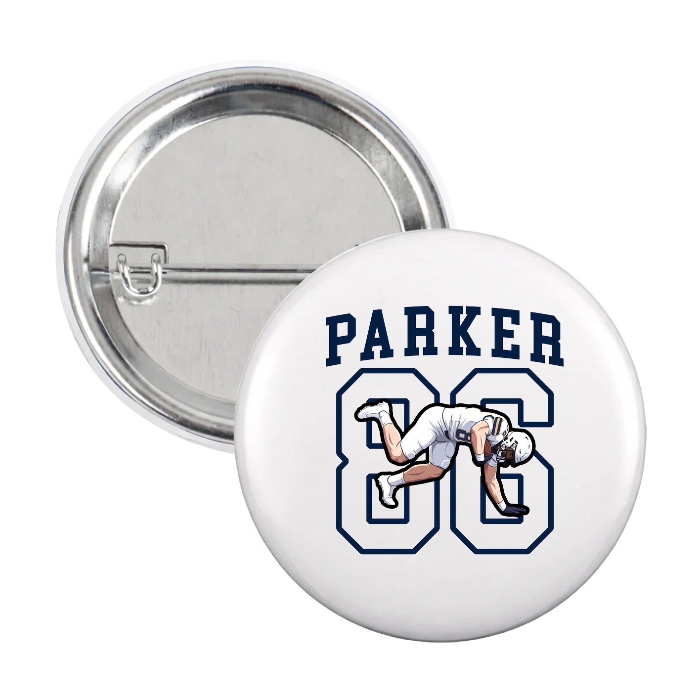 Game Day Button — Shirsey in White
