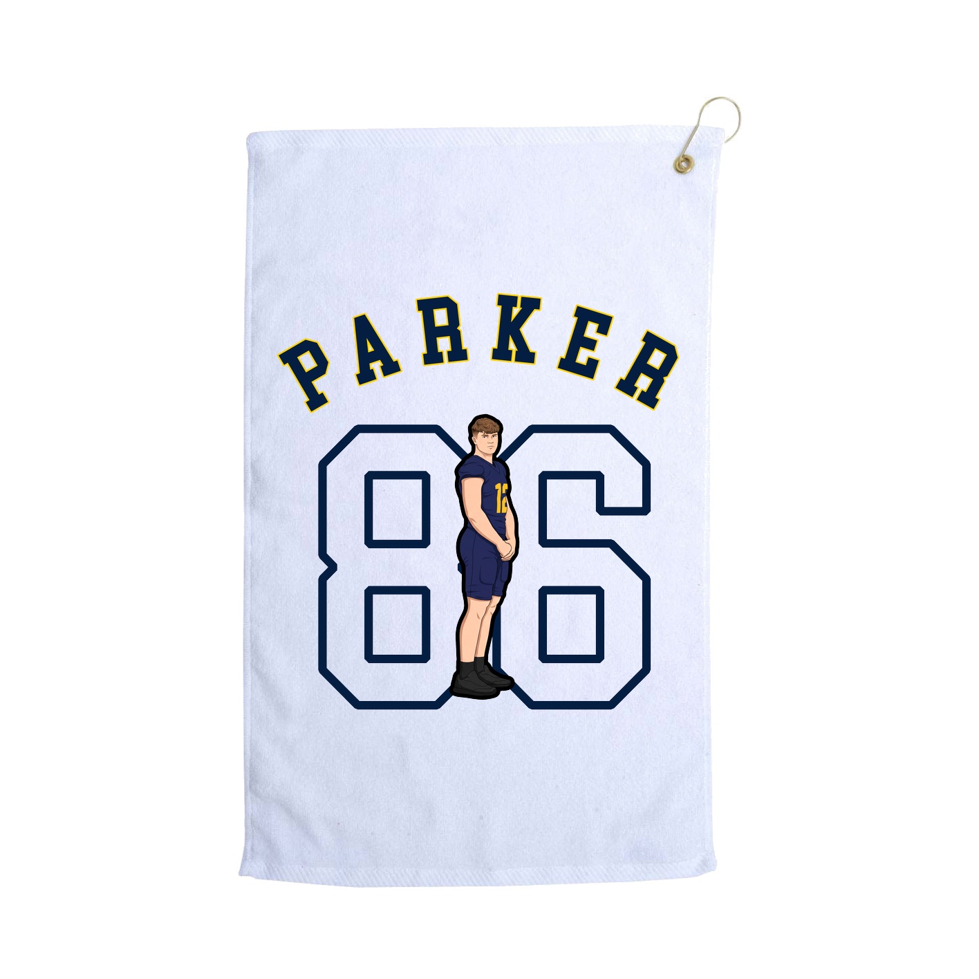 Golf Towel — Shirsey Arch in White