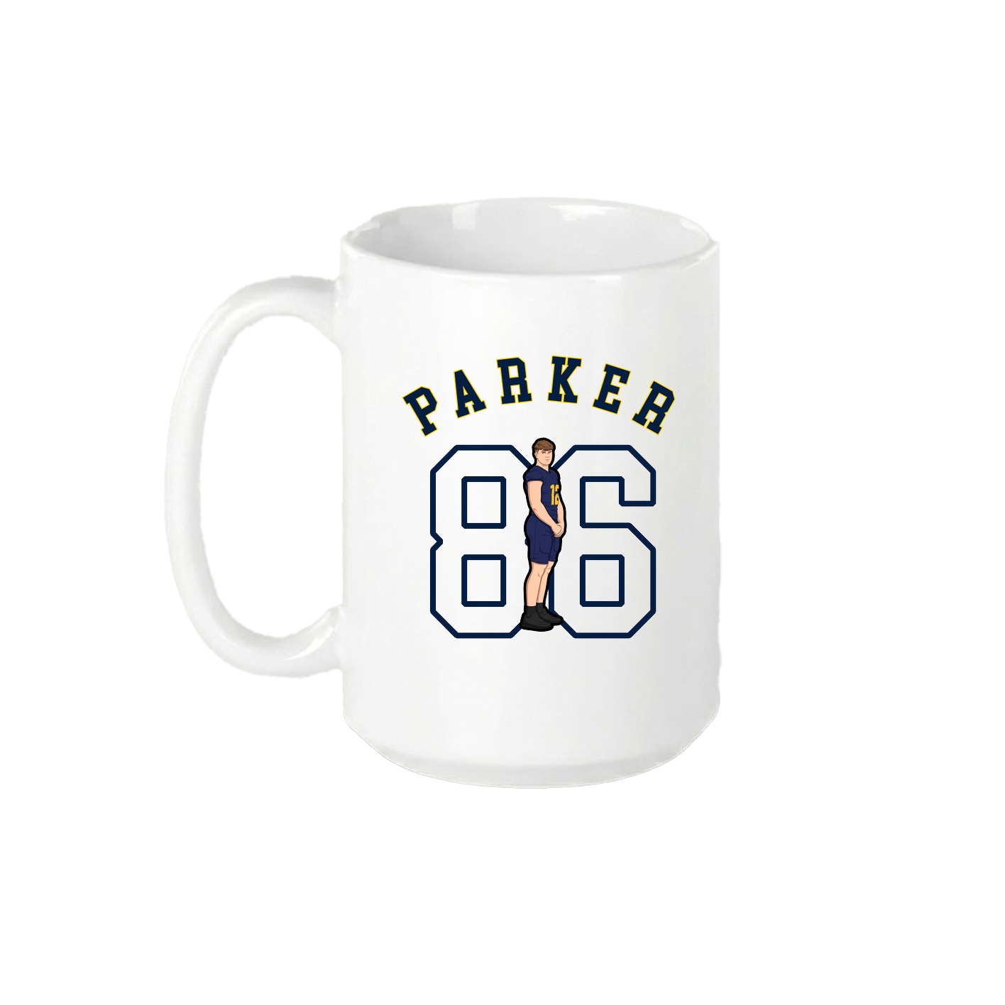 15oz Coffee Mug — Shirsey Arch in White