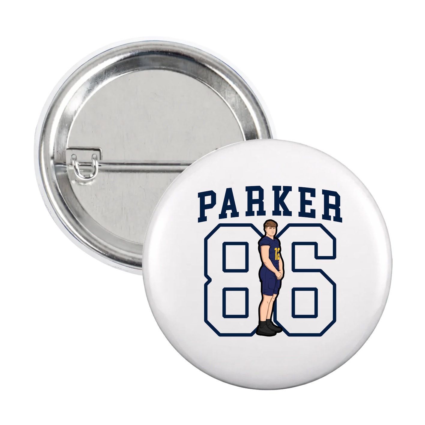 Game Day Button — Shirsey in White