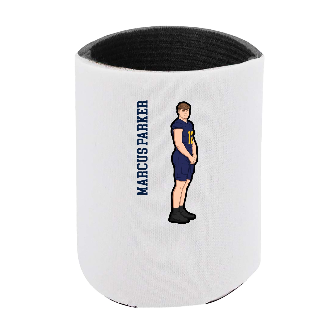 Can Holder — Name Vertical in White