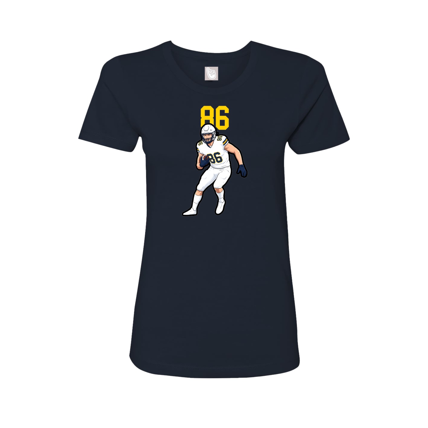 Womens Tee — Number Top in Navy