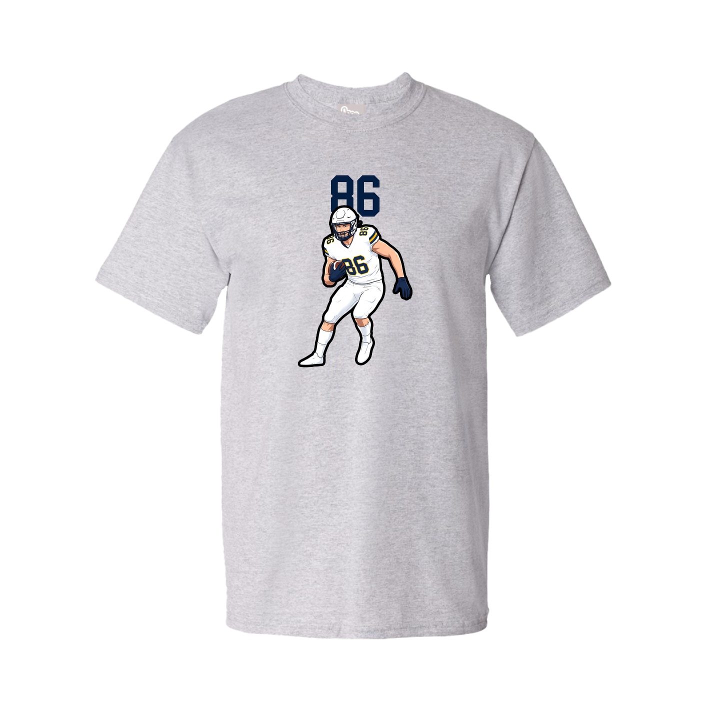 Youth Tee — Number Top in Grey