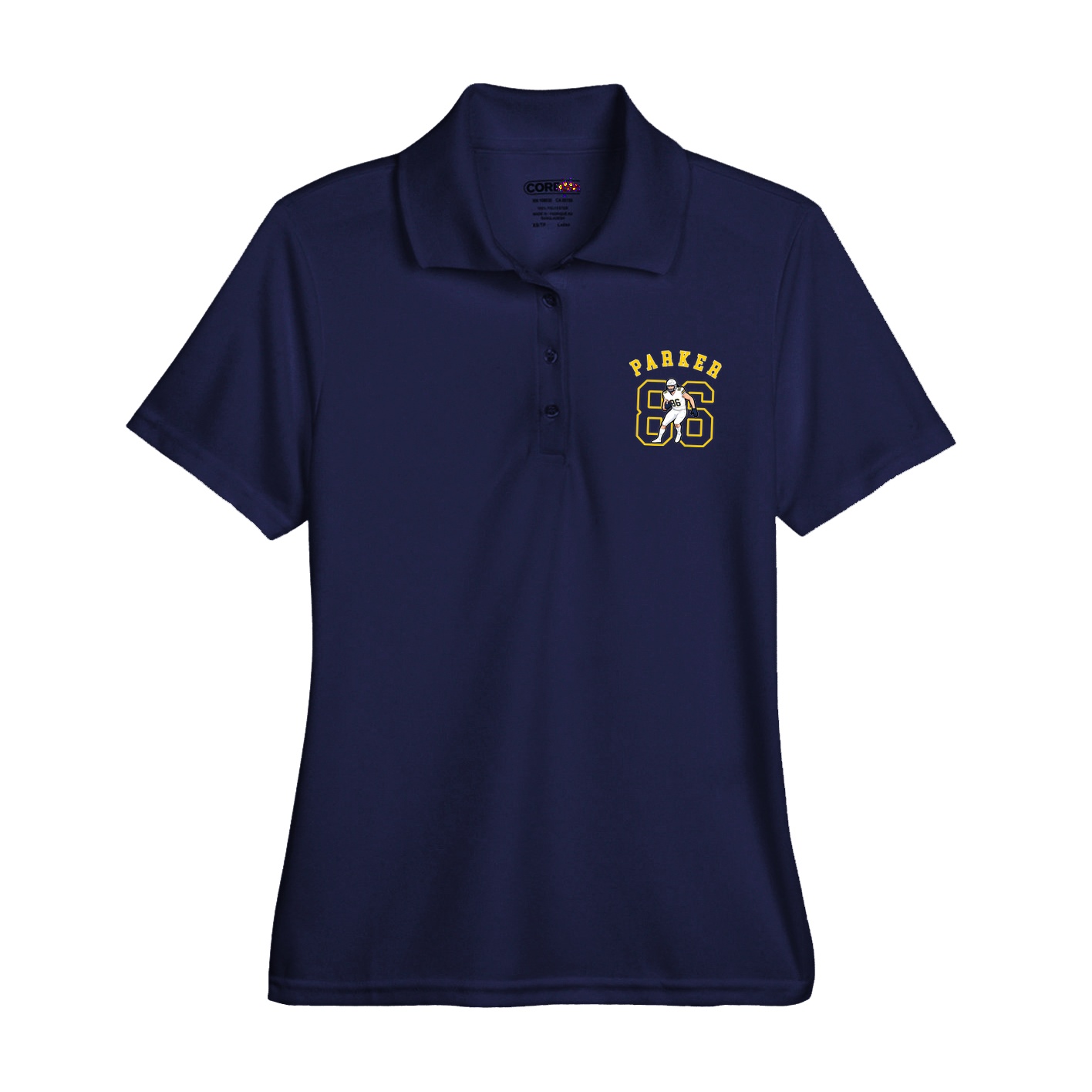Womens Performance Polo — Shirsey Arch in Navy