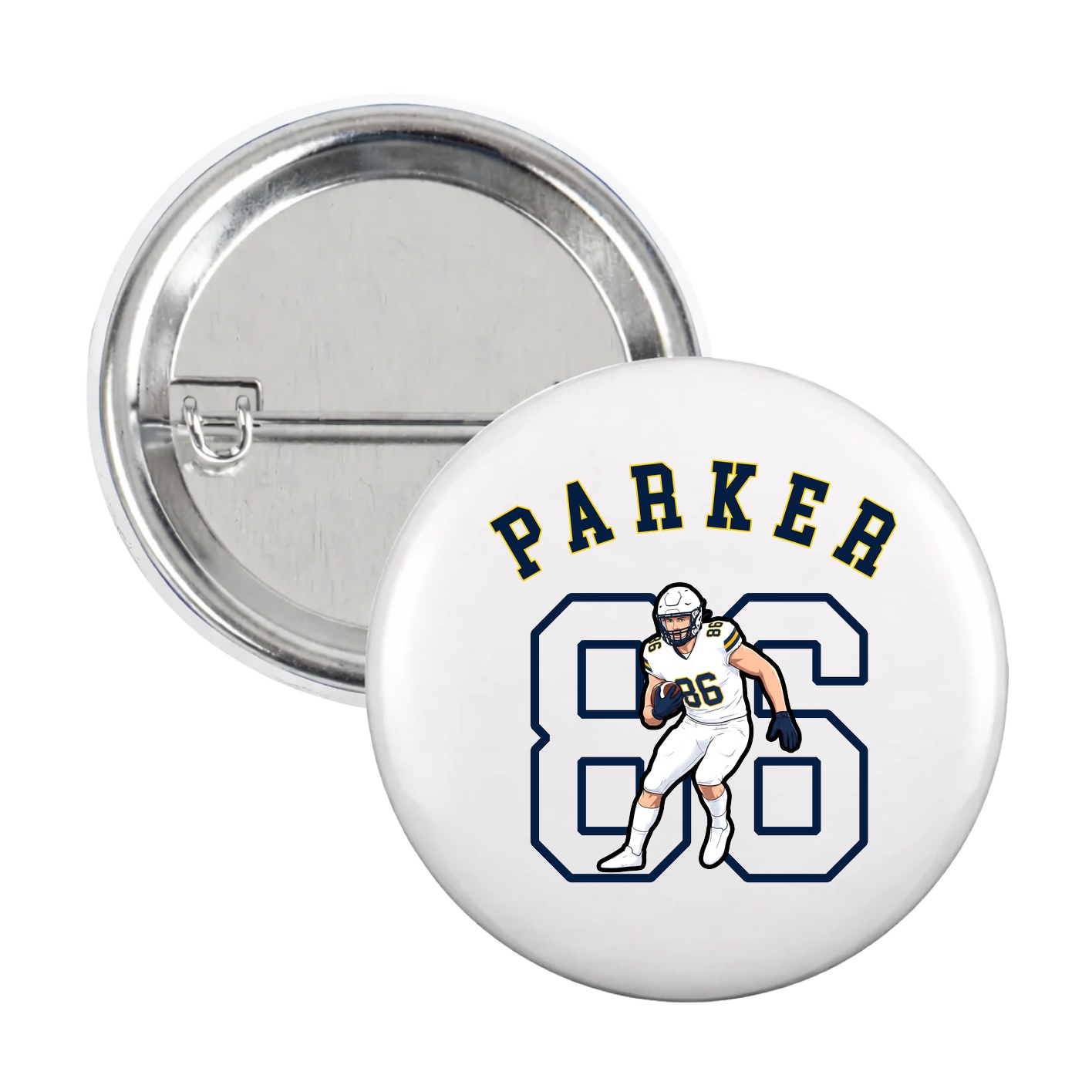 Game Day Button — Shirsey Arch in White