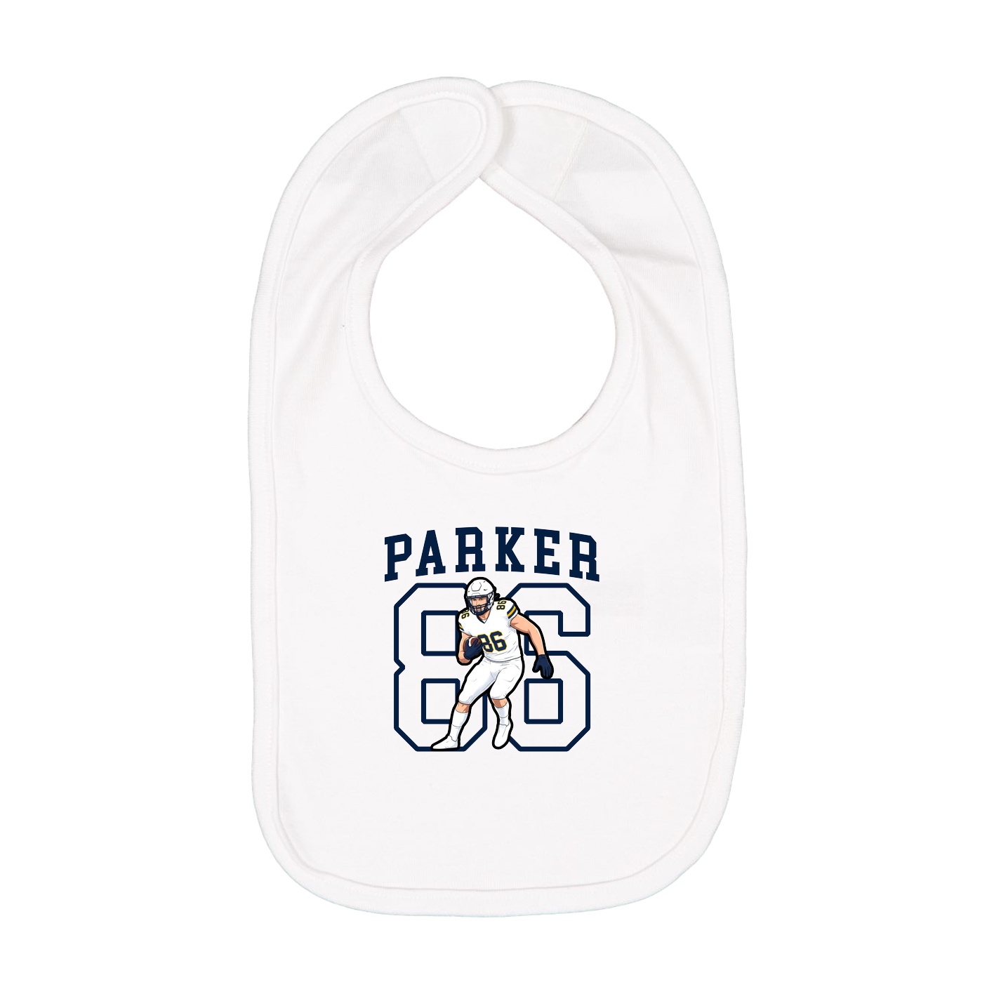 Infant Bib — Shirsey in White