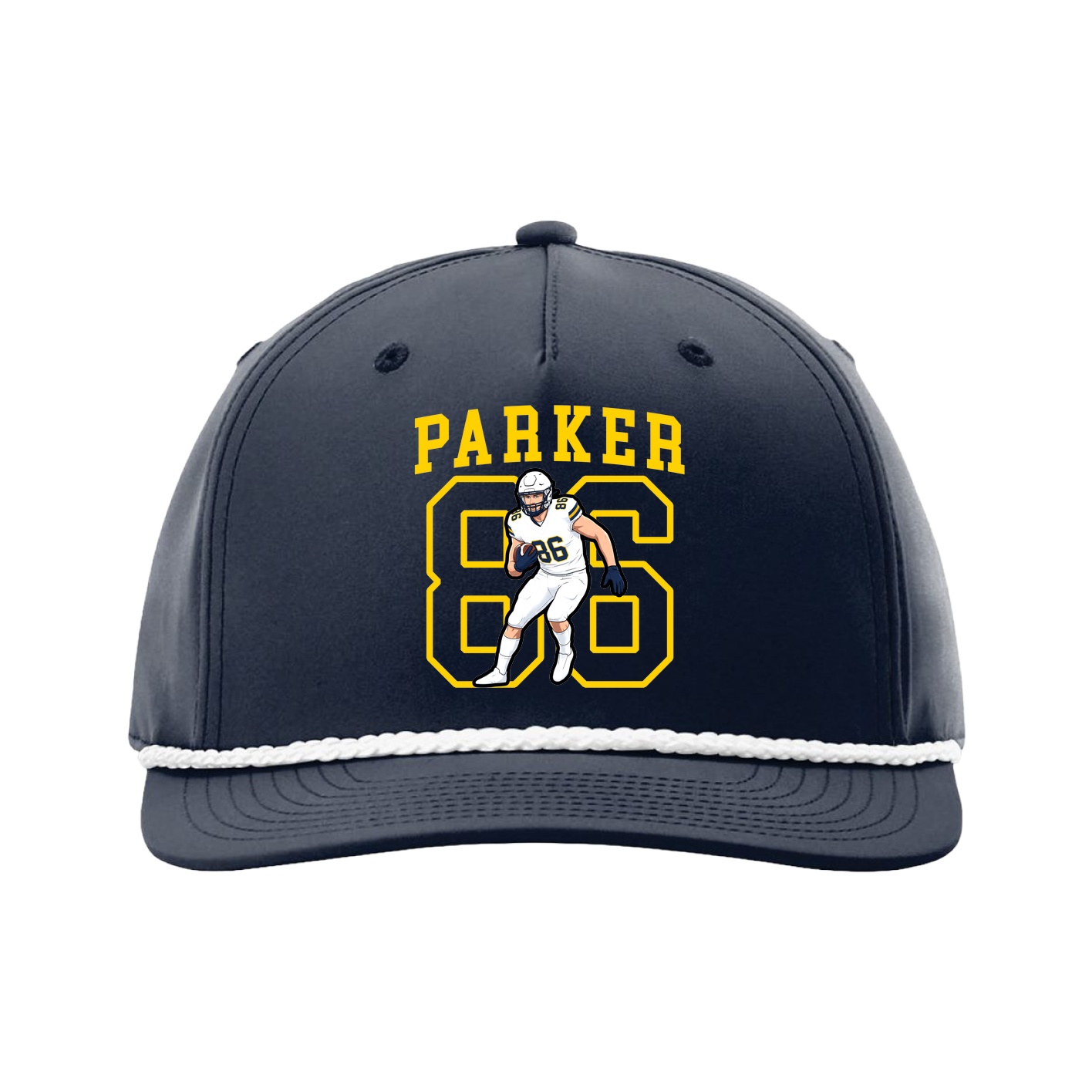 Five-Panel Classic Rope Cap — Shirsey in Navy