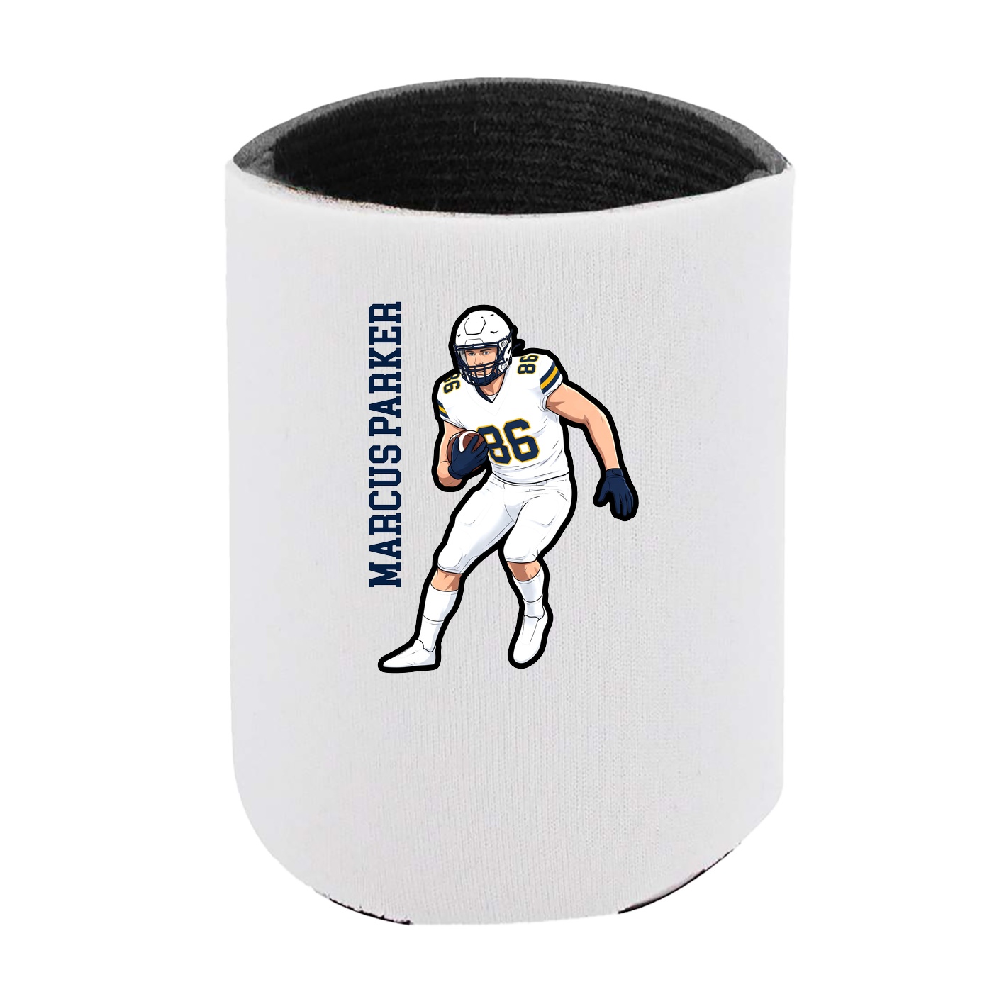 Can Holder — Name Vertical in White