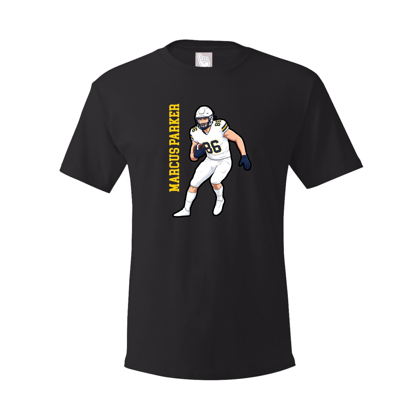 Tee — Name Vertical in Black