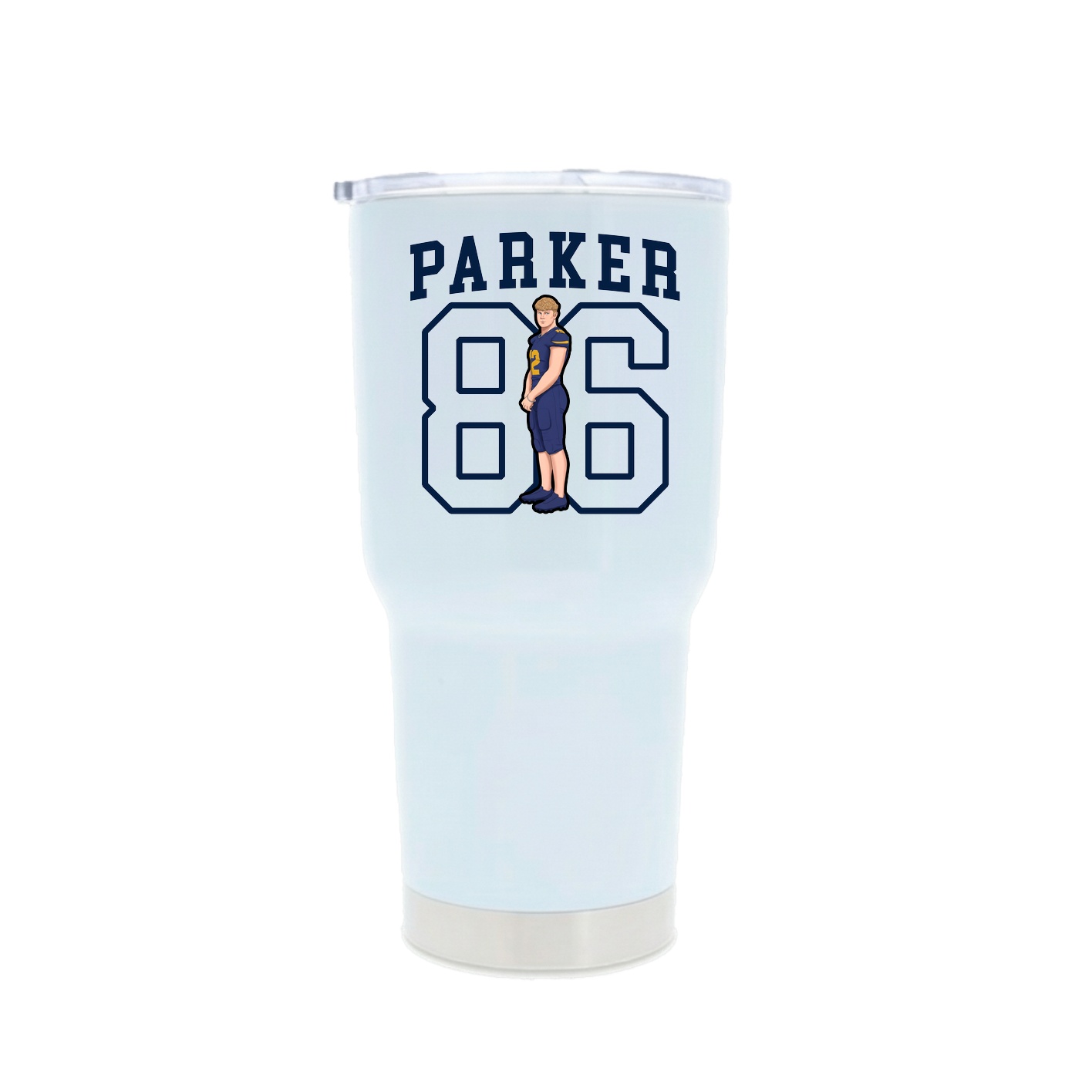 30oz Stainless Steel Tumbler — Shirsey in White