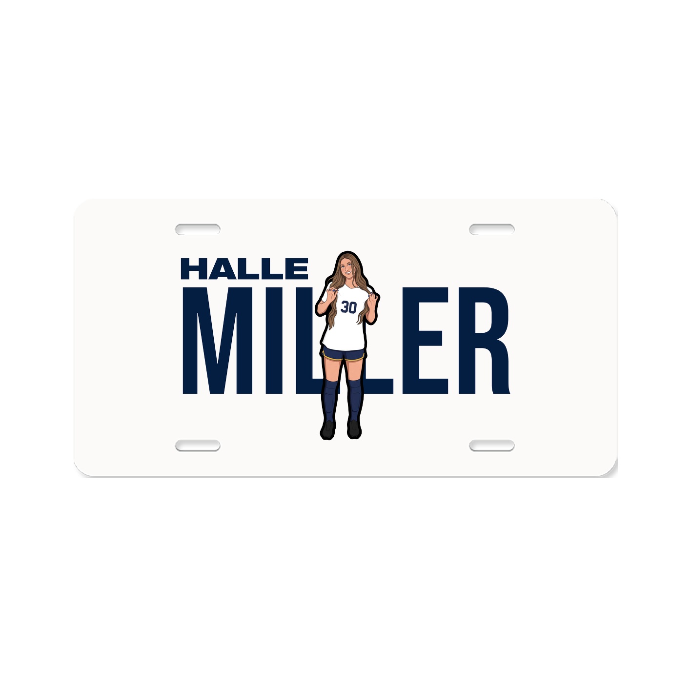 License Plate — Player Name in Classic