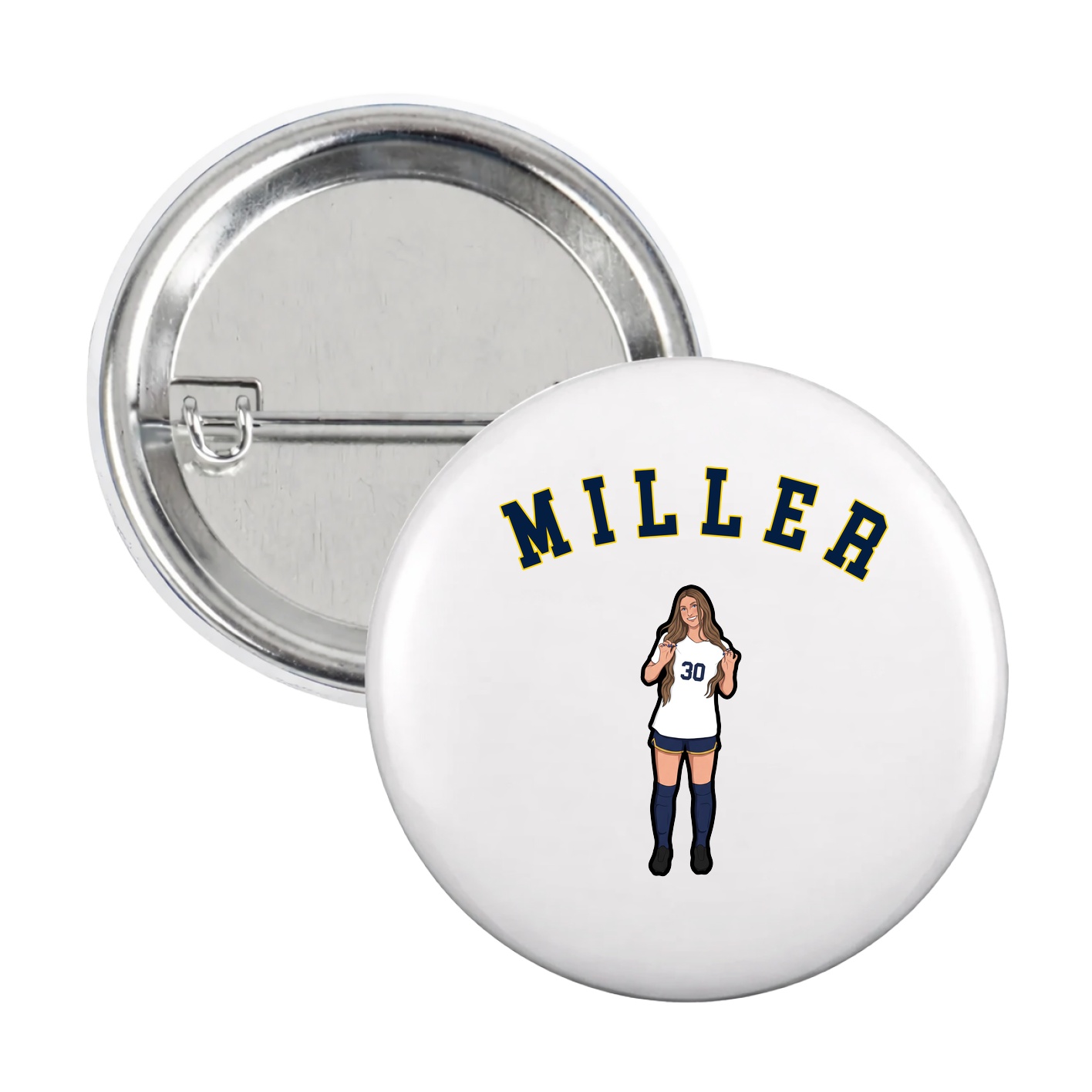 Game Day Button — Shirsey Arch in White