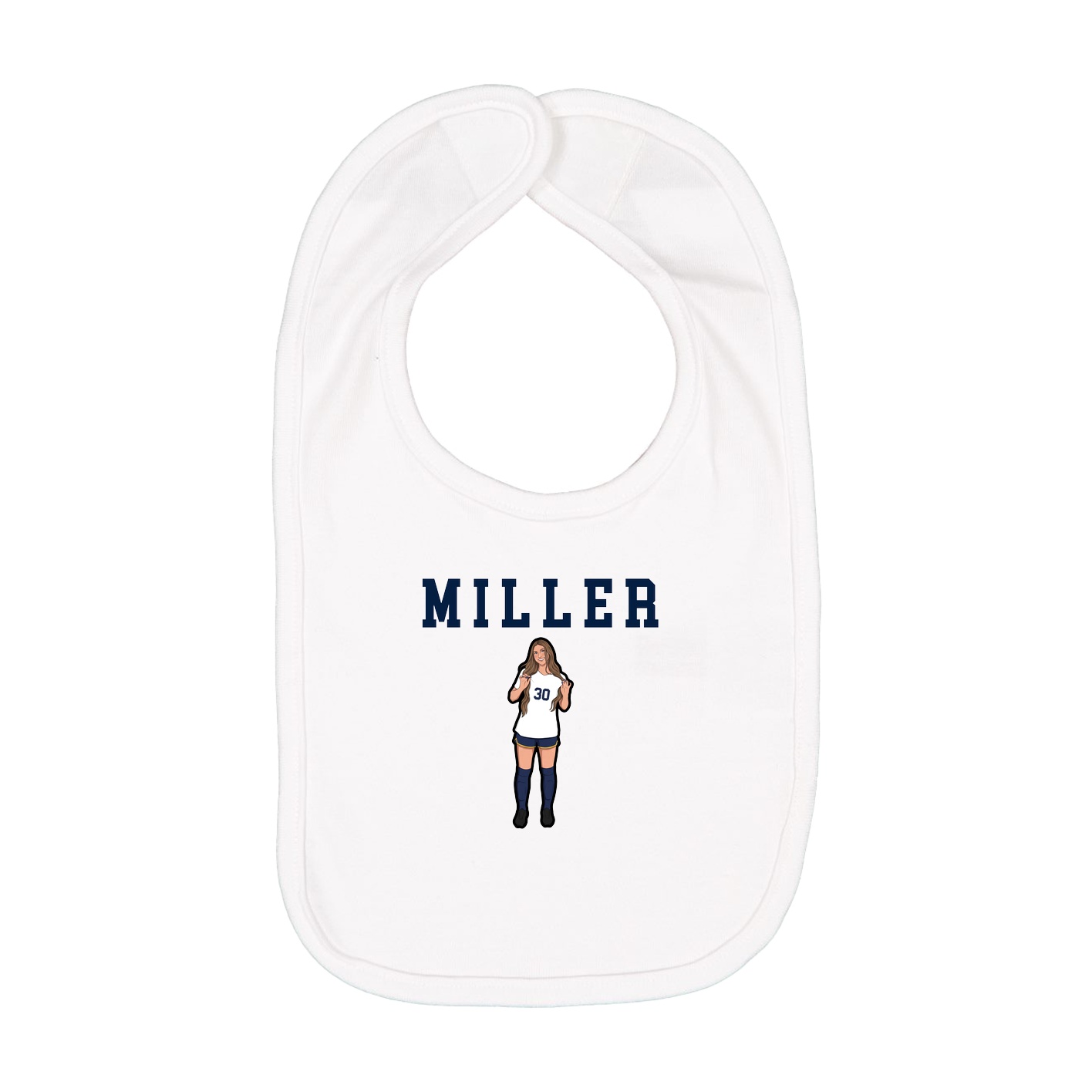 Infant Bib — Shirsey in White