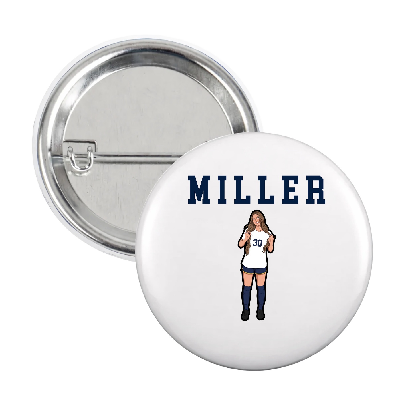 Game Day Button — Shirsey in White