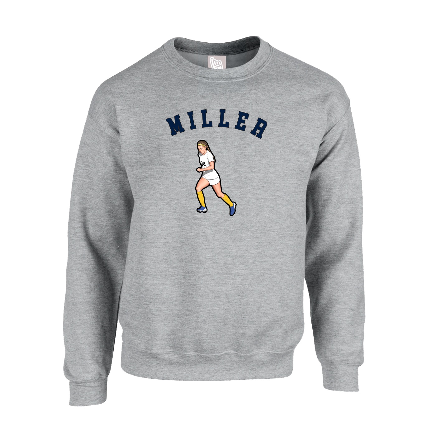 Fleece Crew — Shirsey Arch in Grey