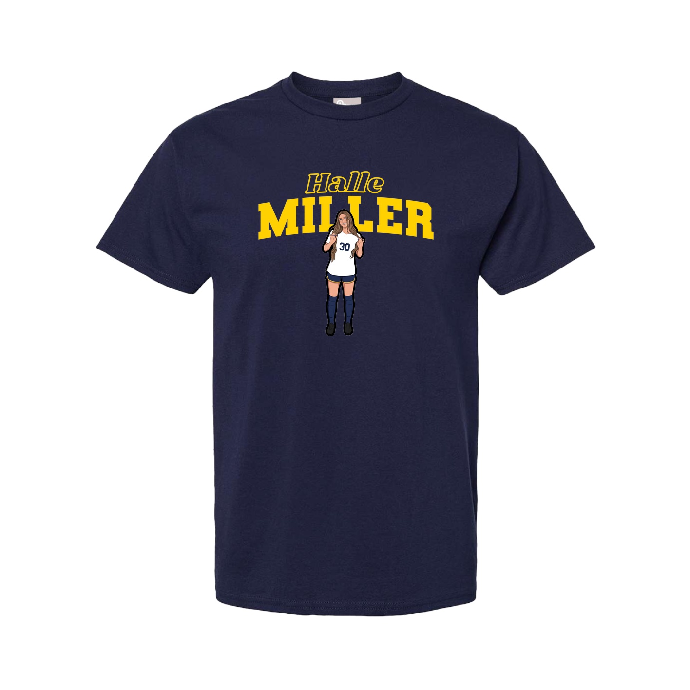 Tee — Name Arch in Navy