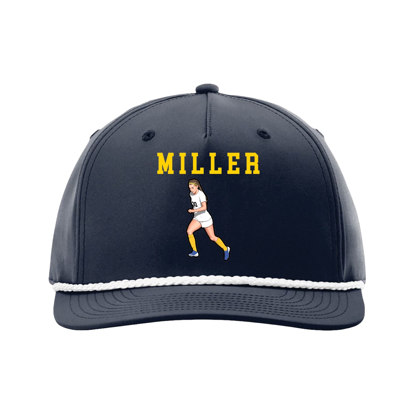 Five-Panel Classic Rope Cap — Shirsey in Navy