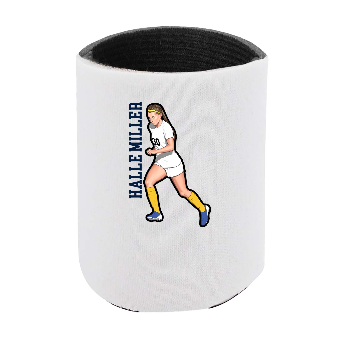 Can Holder — Name Vertical in White