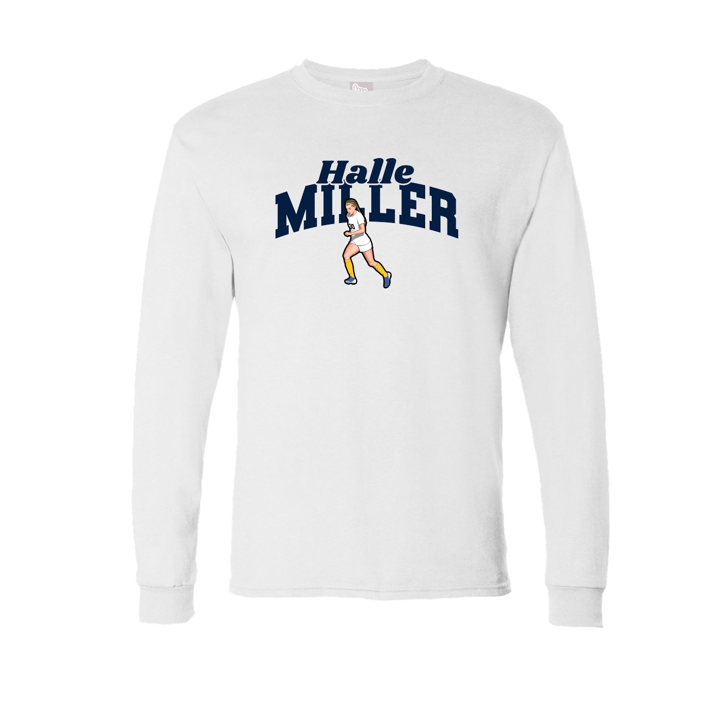Long Sleeve Tee — Signature Arch in White