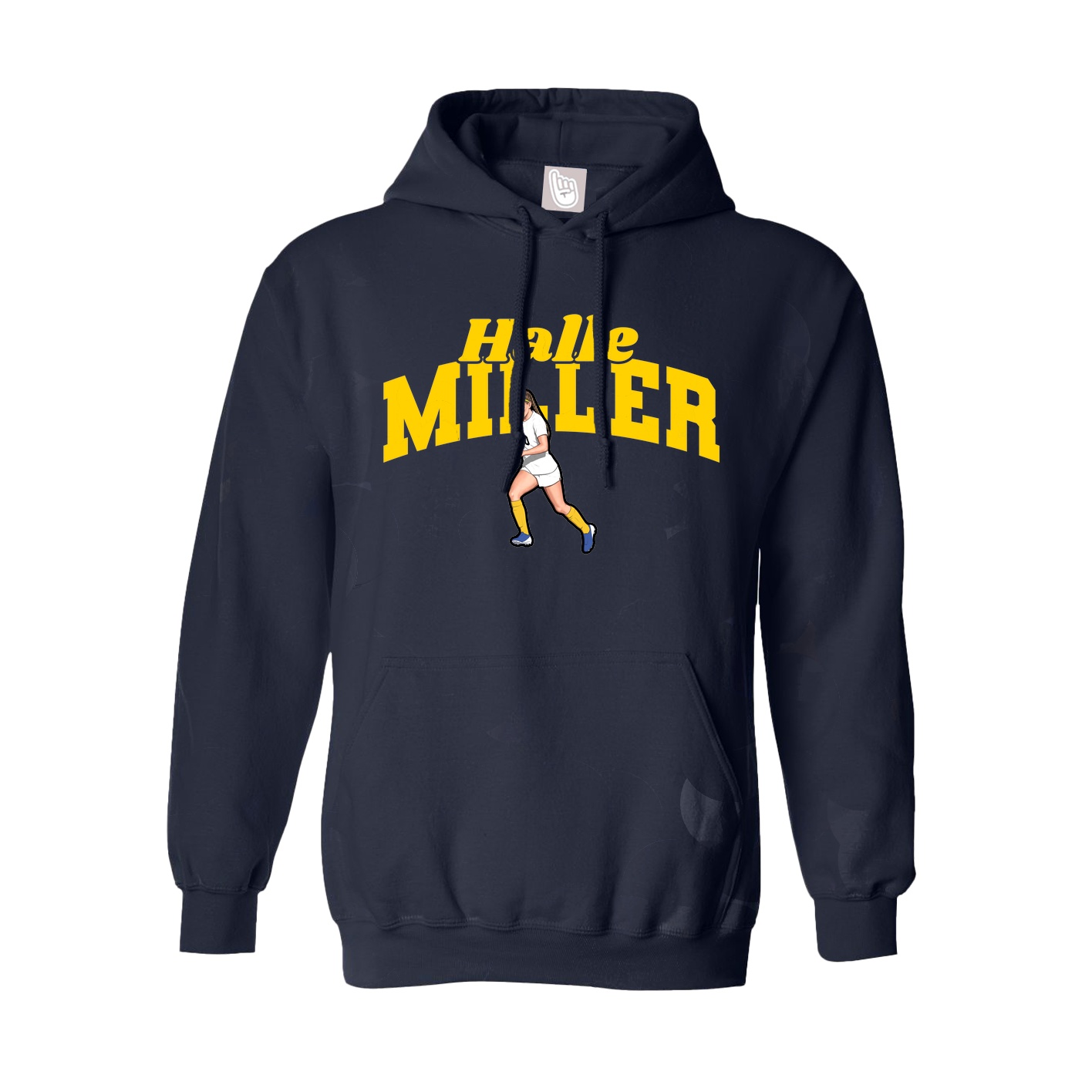 Youth Hoodie — Signature Arch in Navy