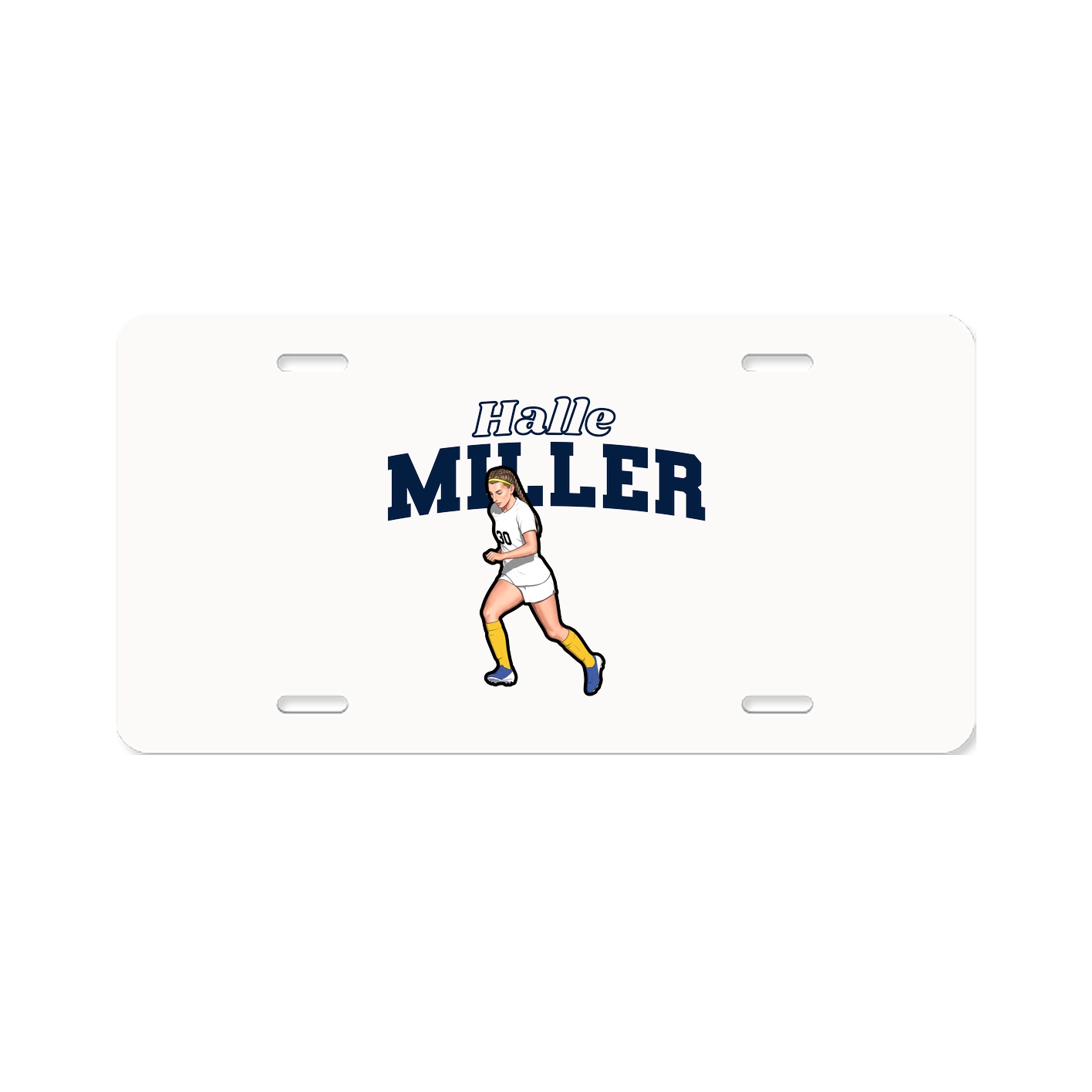 License Plate — Name Arch in Classic
