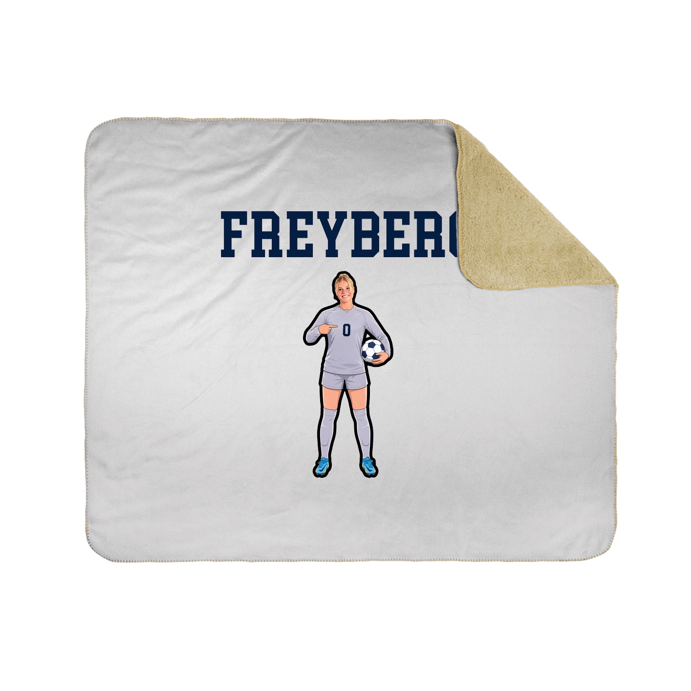 Throw Blanket — Shirsey in White