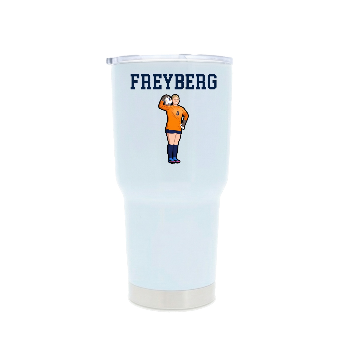 30oz Stainless Steel Tumbler — Shirsey in White