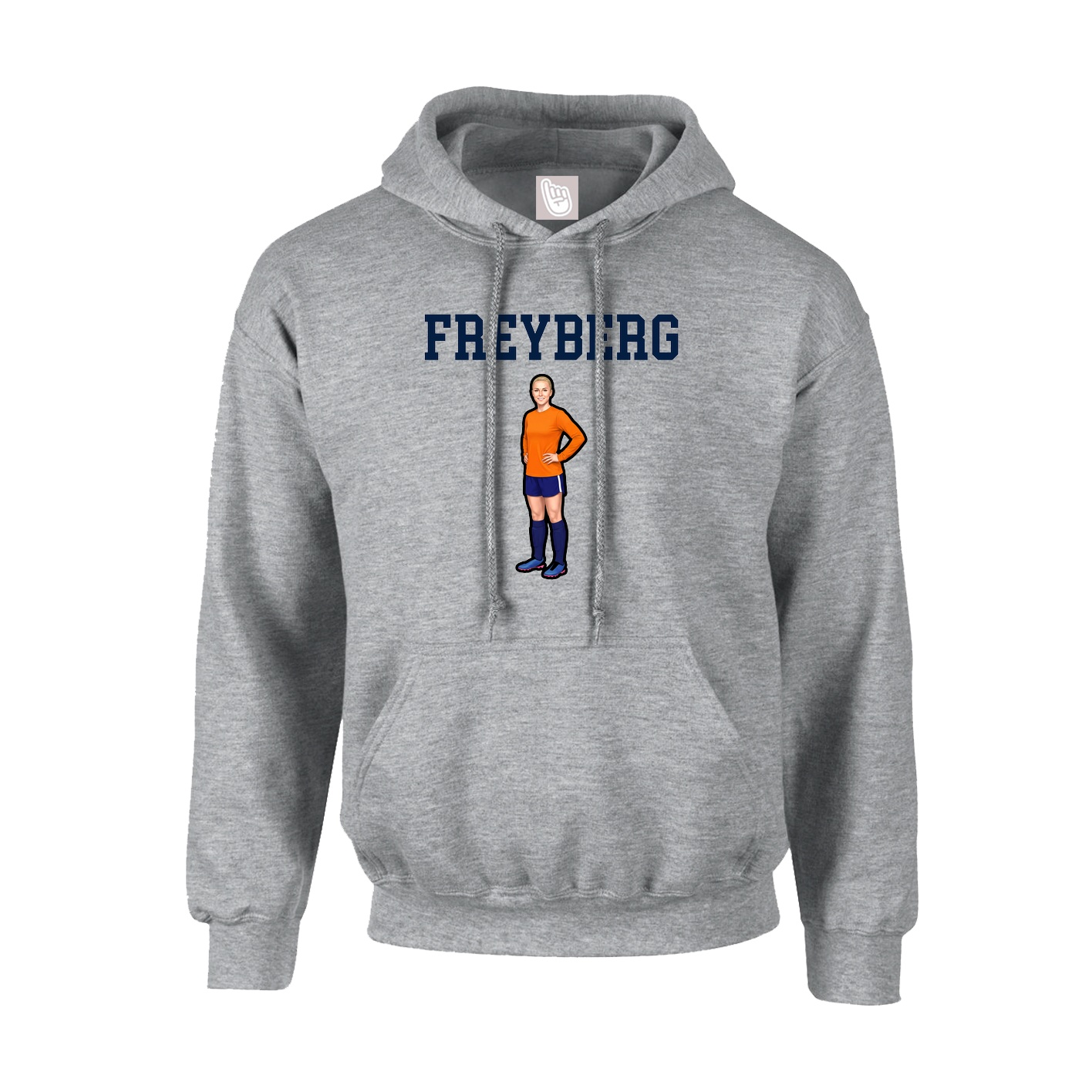 Hoodie — Shirsey in Grey