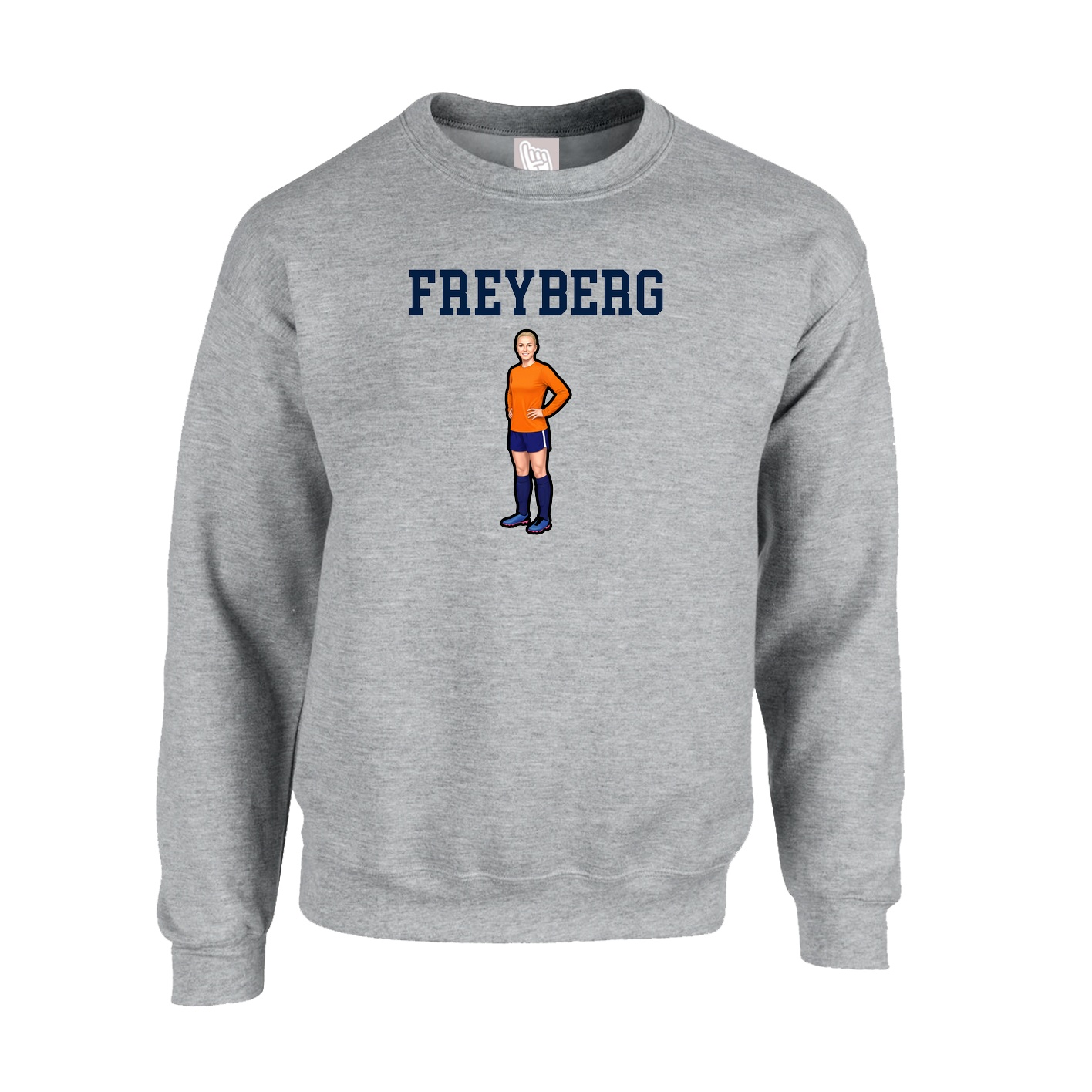 Fleece Crew — Shirsey in Grey