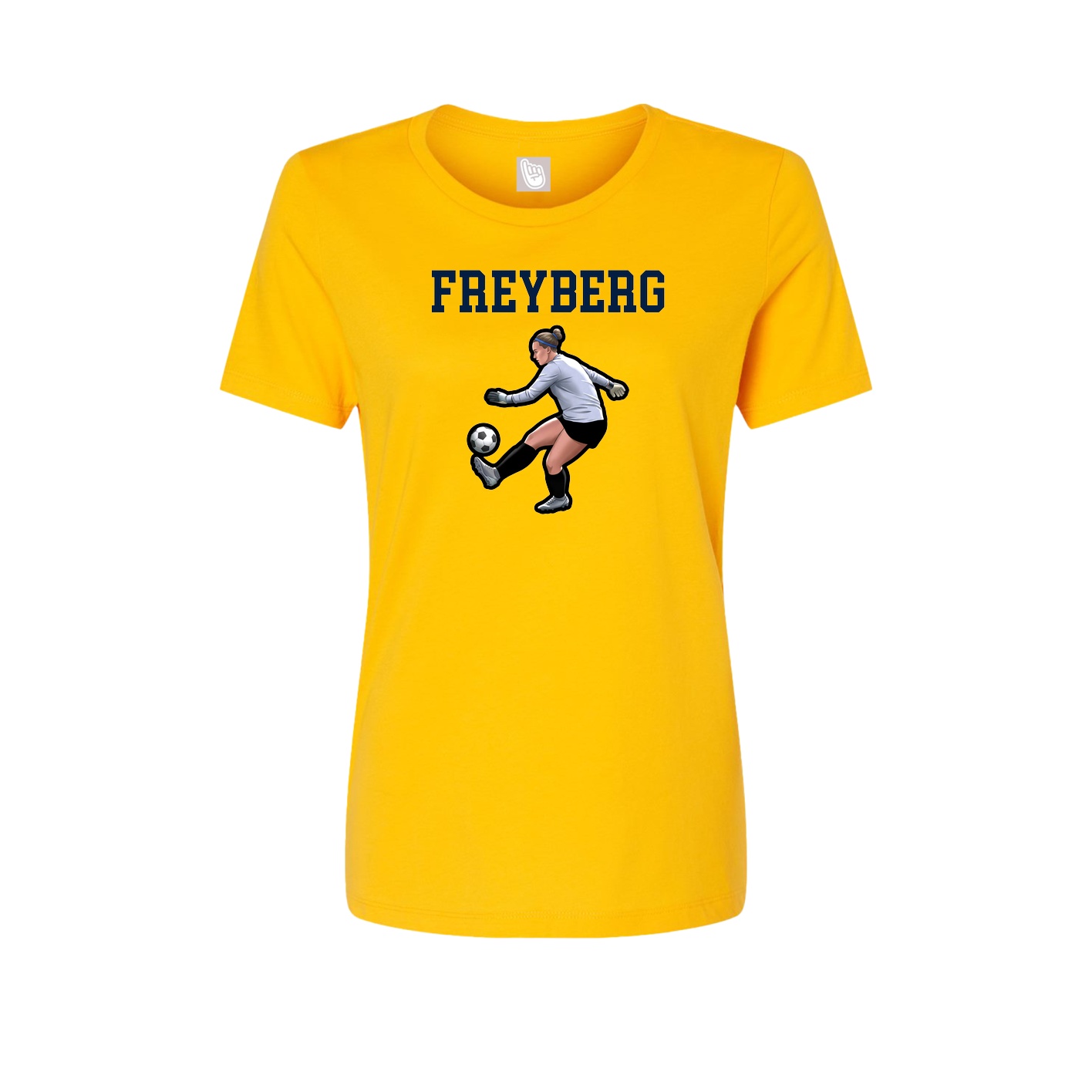Fitted Women's Tee — Shirsey in Gold